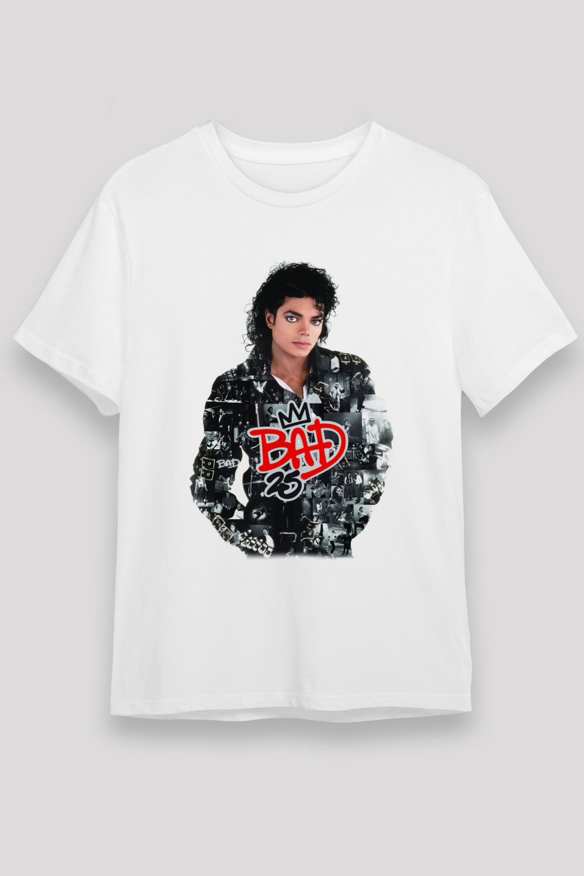 Michael Jackson Beyaz Unisex Tişört T-Shirt - TişörtFabrikası