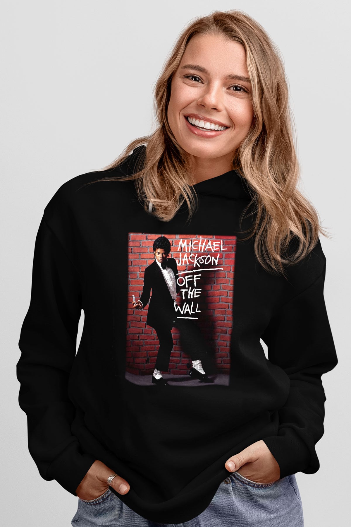 Michael Jackson Siyah Unisex Hoodie