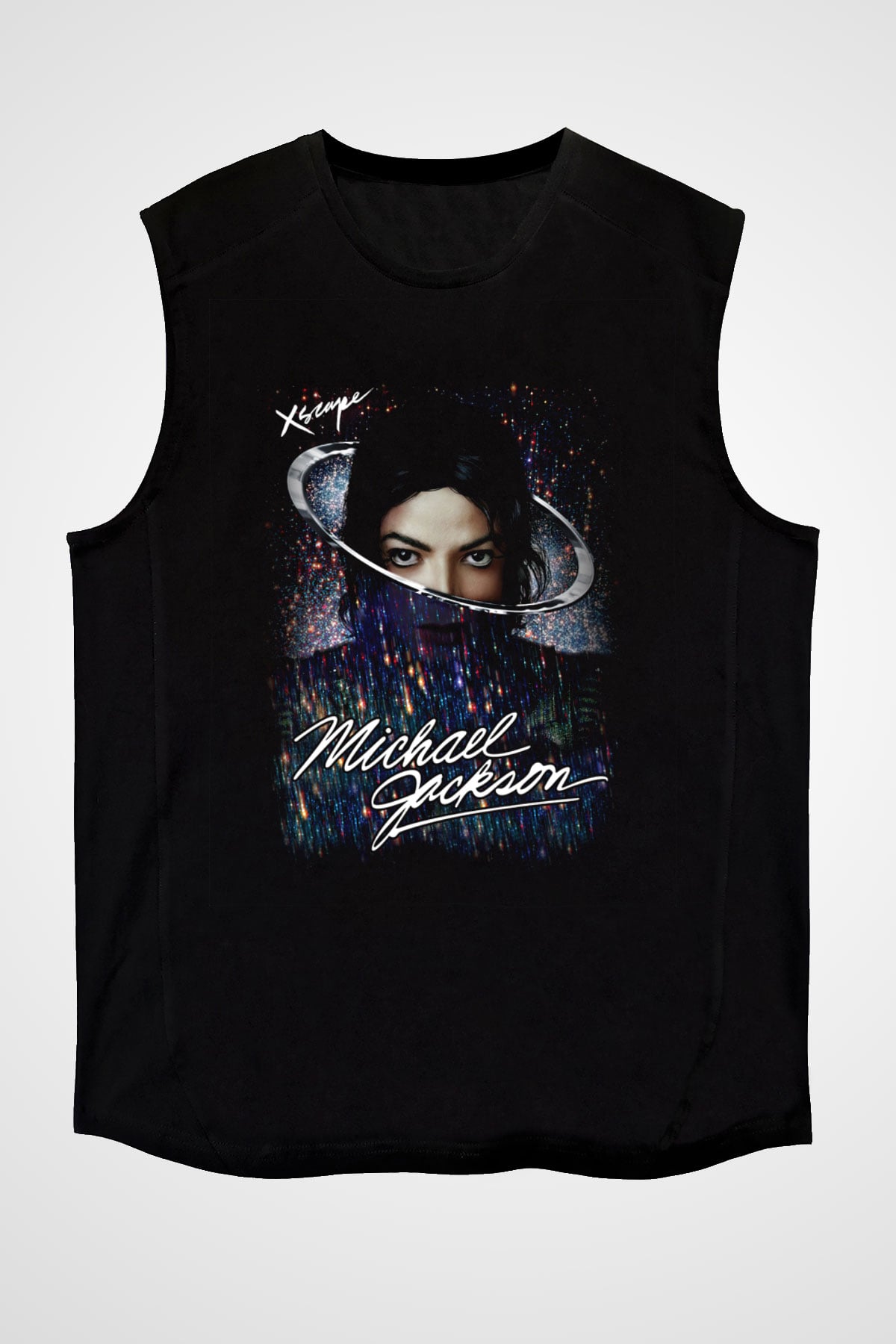Michael Jackson Siyah Unisex Kolsuz Tişört