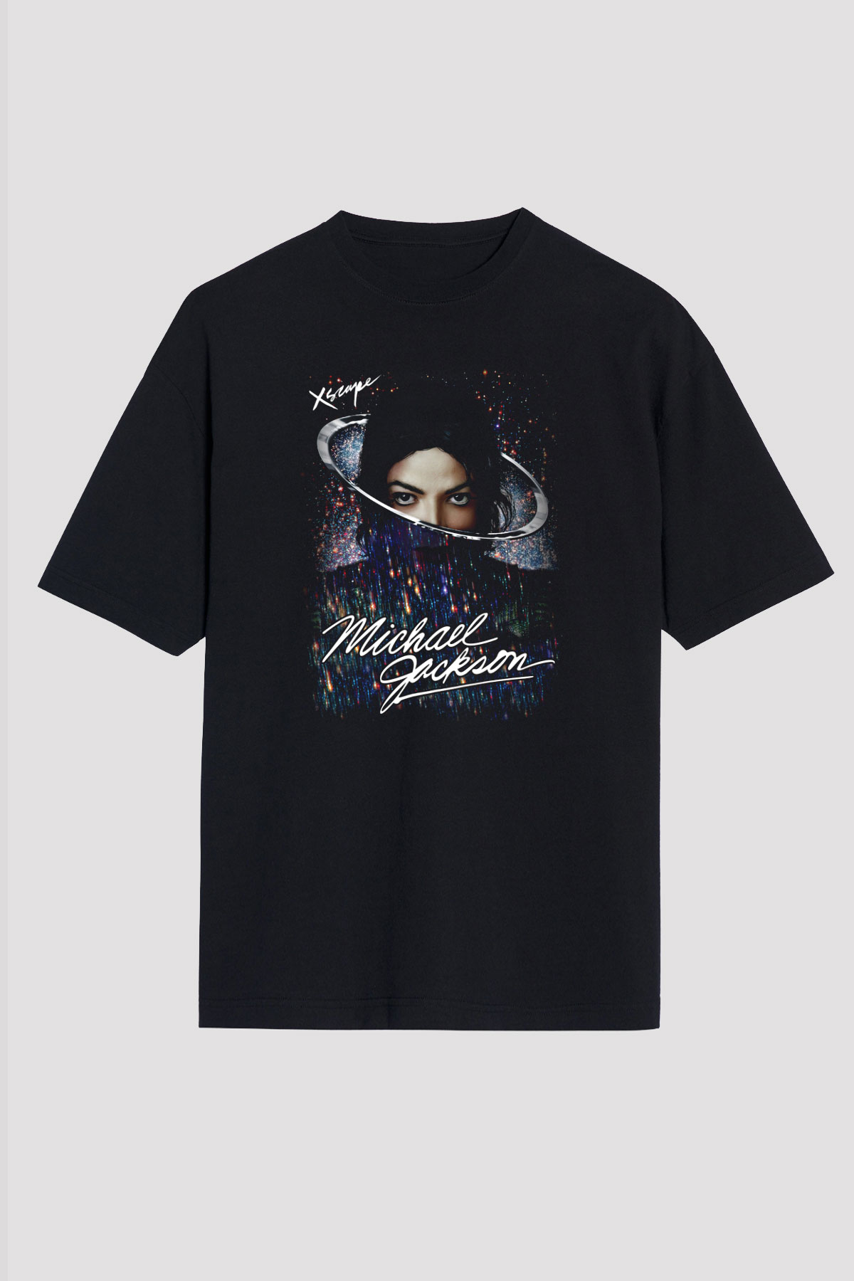 Michael Jackson Siyah Unisex Oversize Tişört T-Shirt