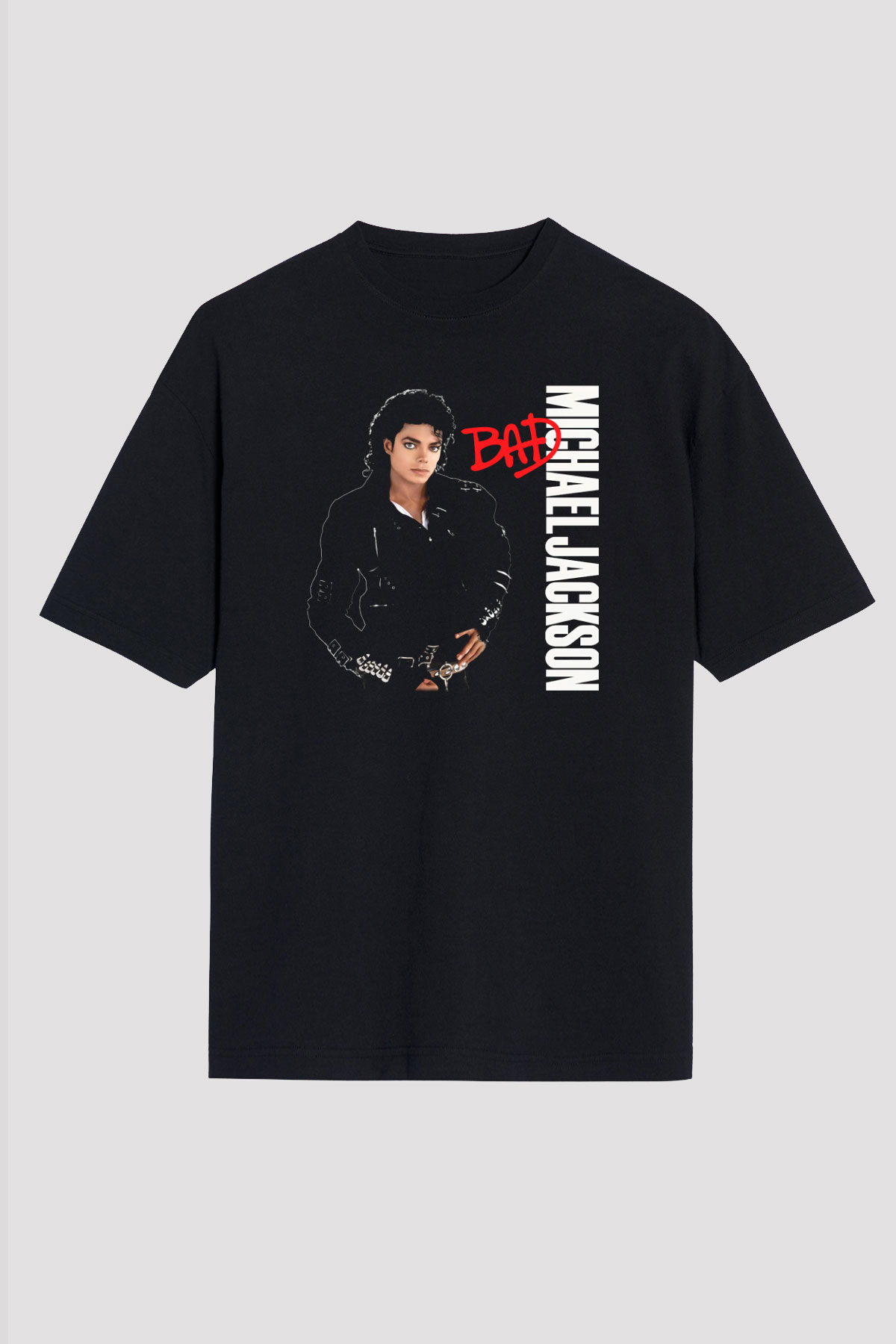 Michael Jackson Siyah Unisex Oversize Tişört T-Shirt