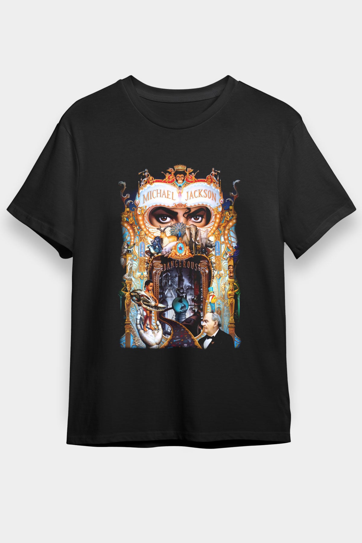 Michael Jackson Siyah Unisex Tişört T-Shirt - TişörtFabrikası