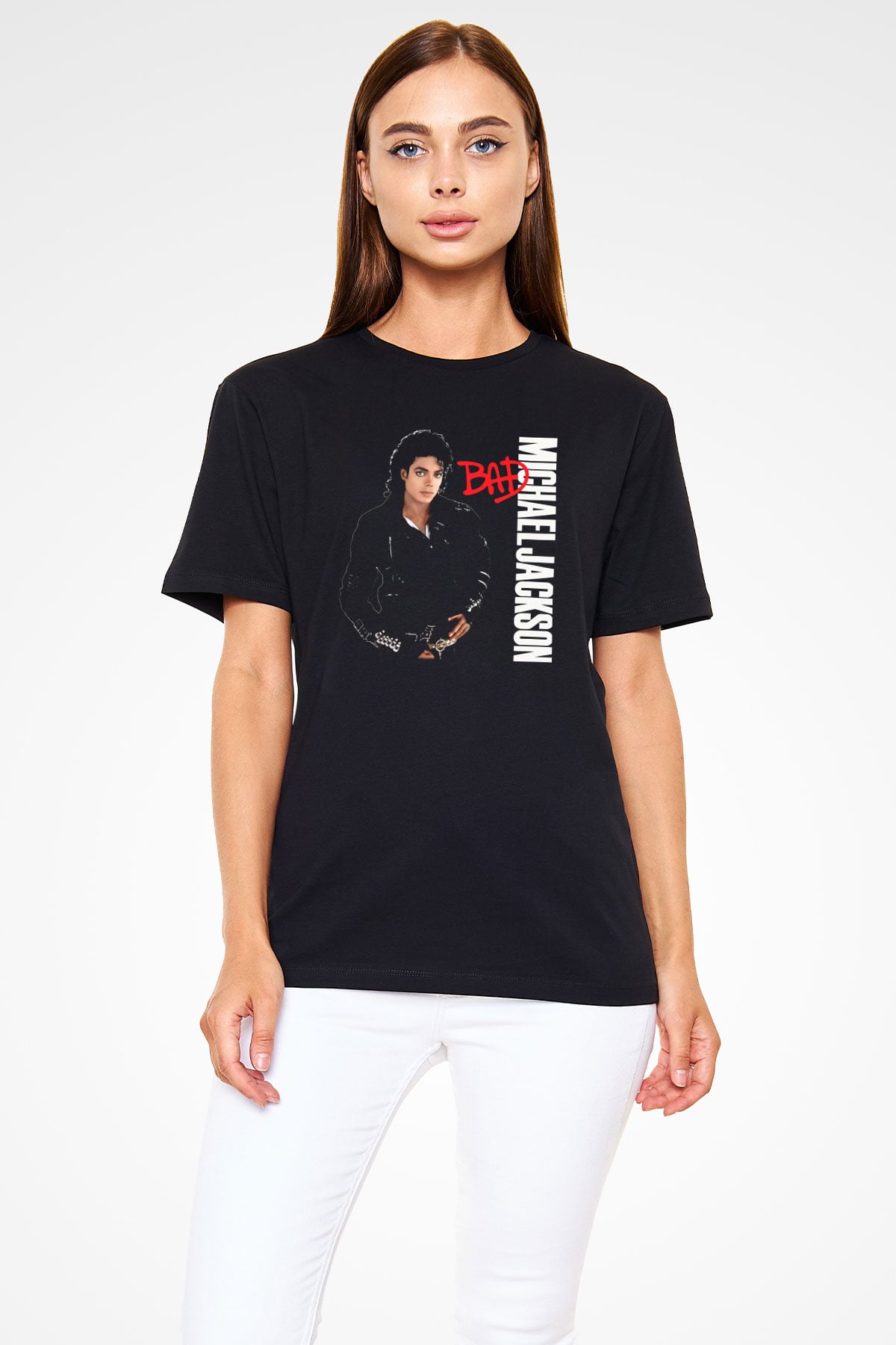 Michael Jackson Siyah Unisex Tişört T-Shirt - TişörtFabrikası
