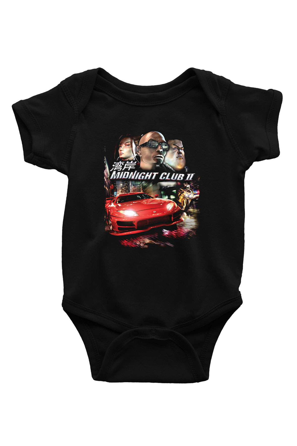 Midnight Club Siyah Bebek Body - Zıbın