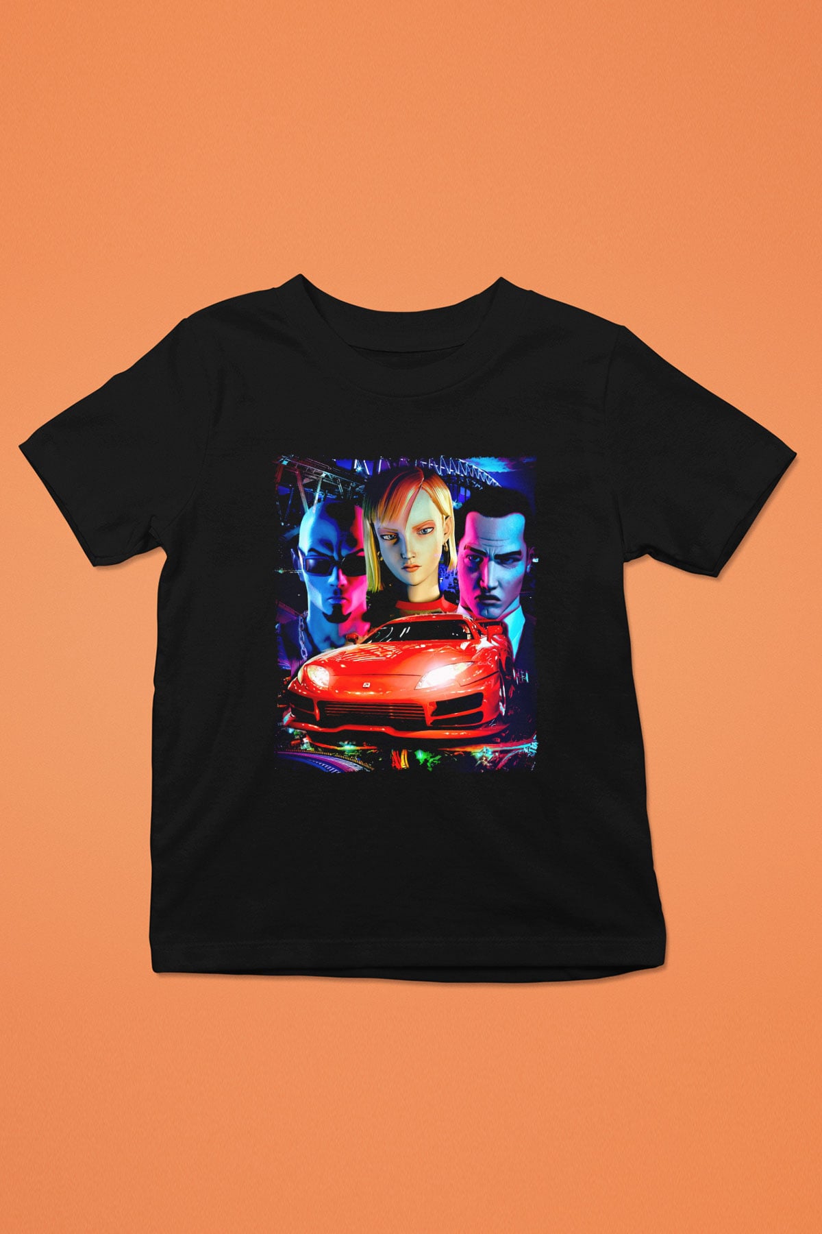 Midnight Club Siyah Unisex Çocuk Tişört