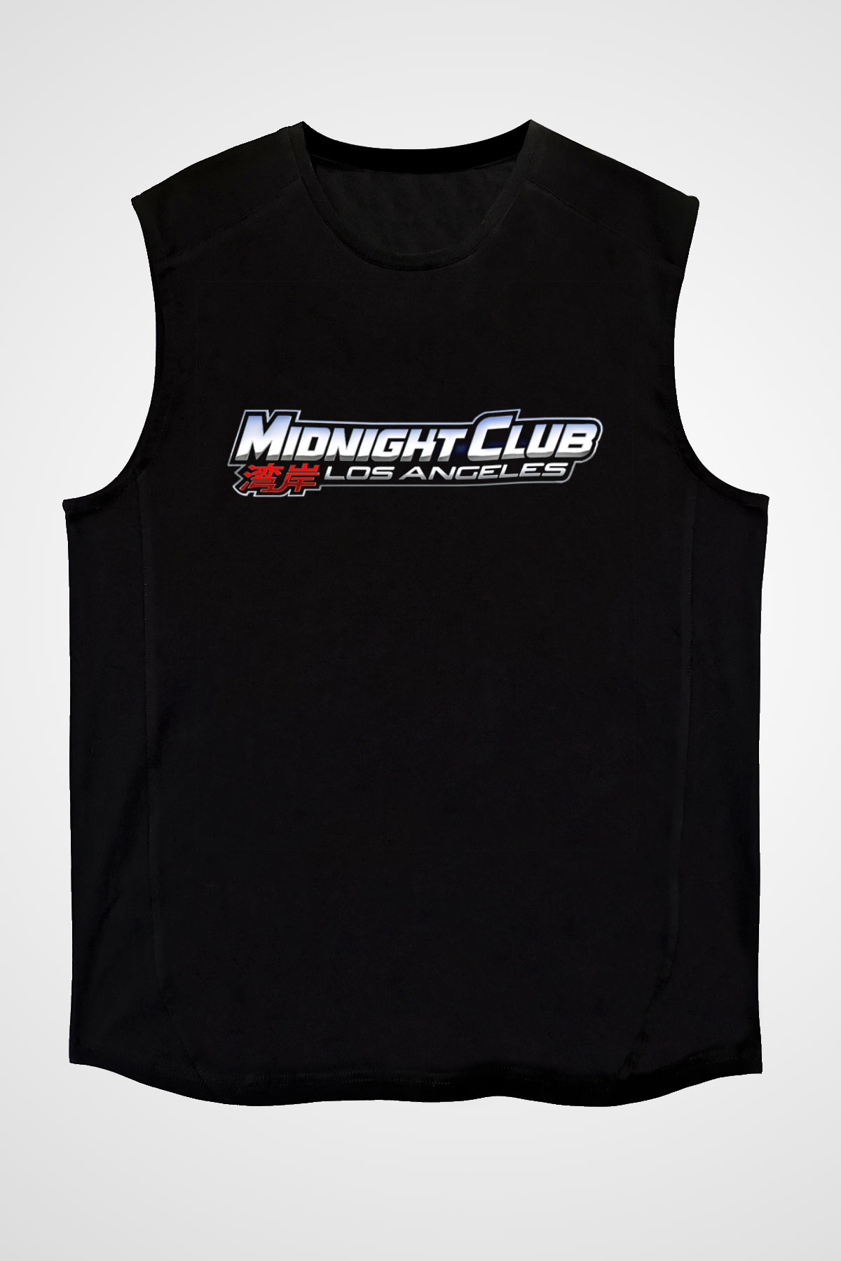 Midnight Club Siyah Unisex Kolsuz Tişört
