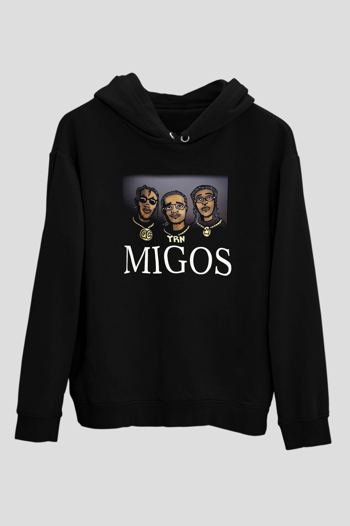 Migos Siyah Unisex Hoodie
