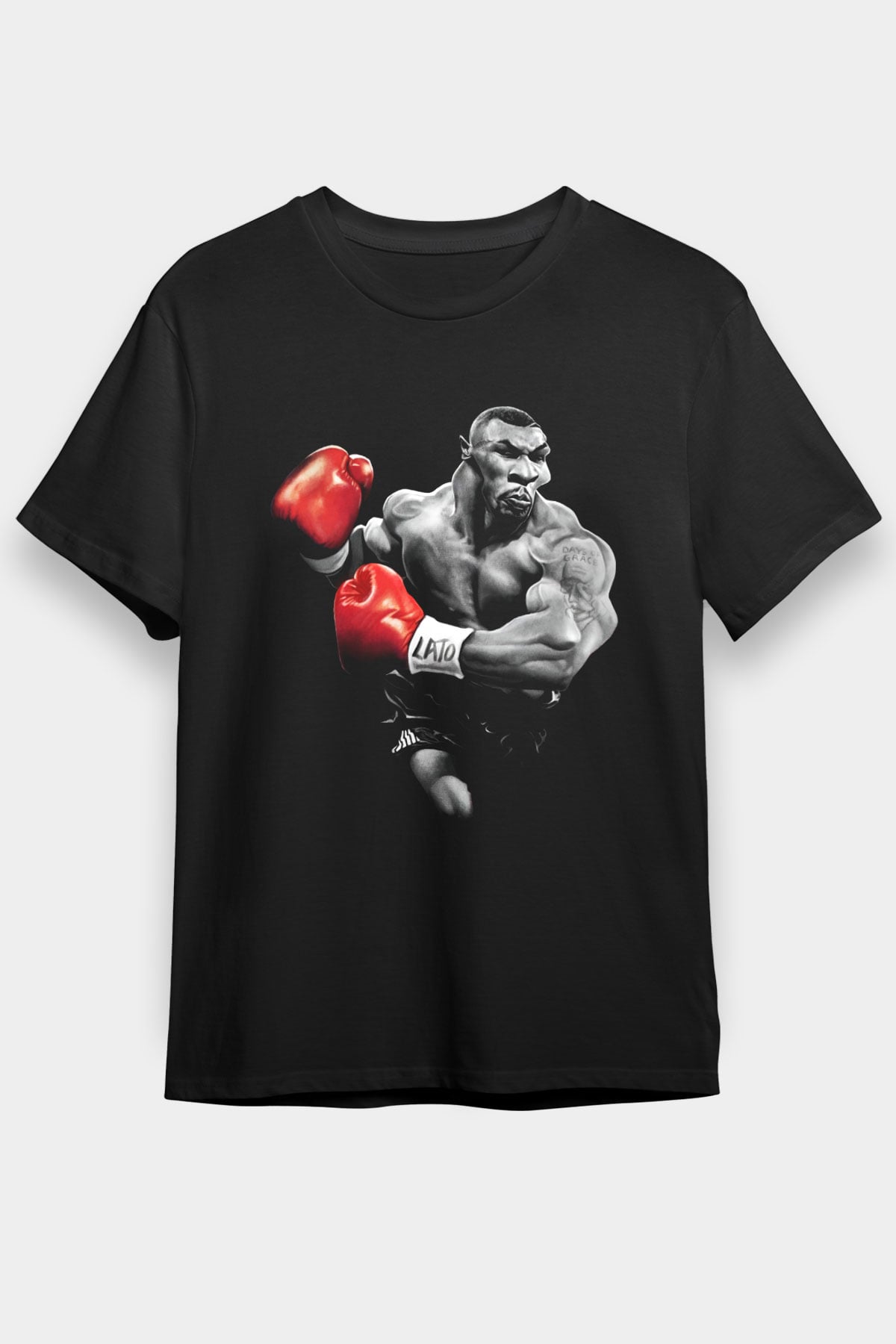 Mike Tyson Siyah Unisex Tişört T-Shirt - TişörtFabrikası