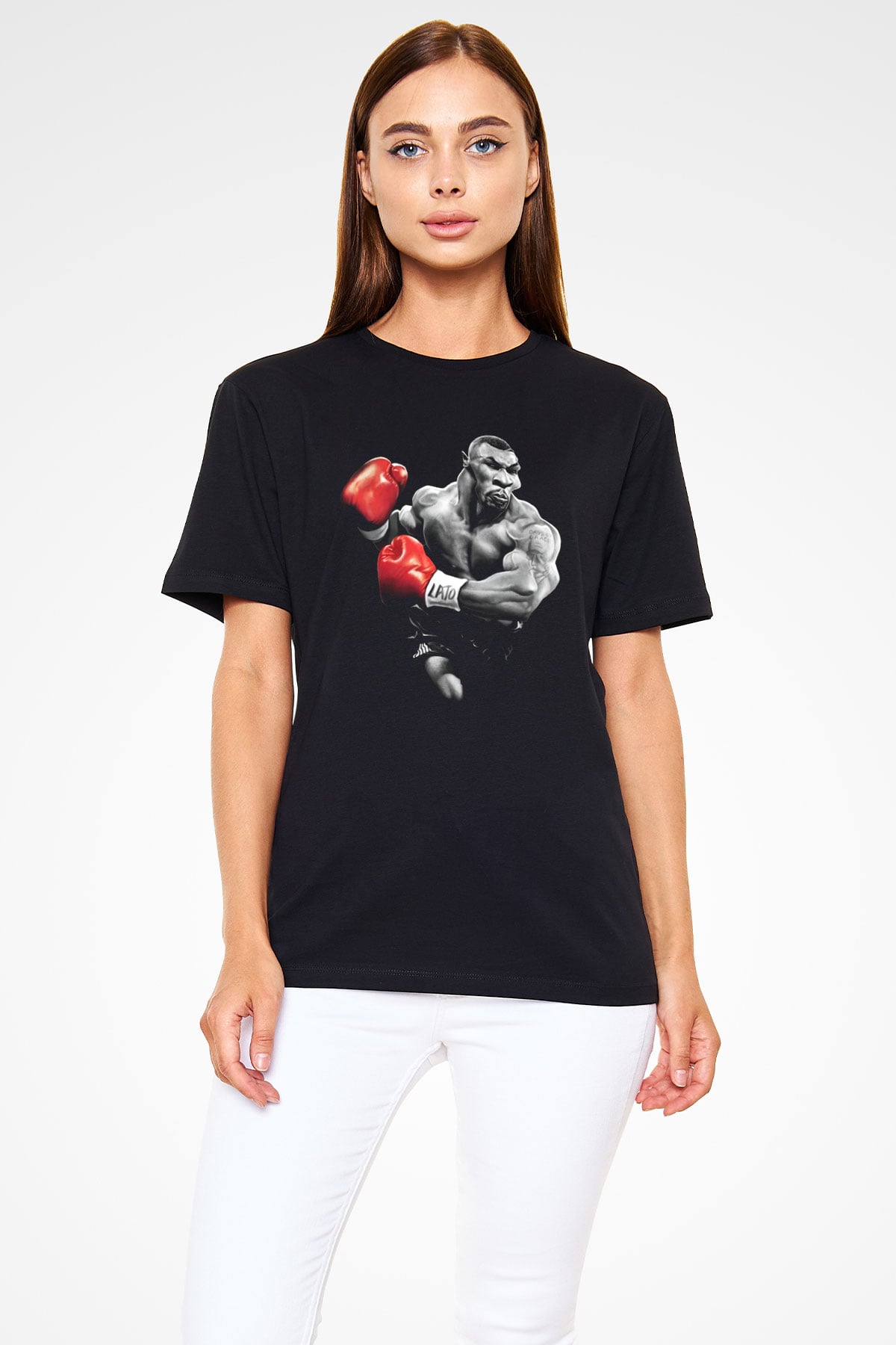 Mike Tyson Siyah Unisex Tişört T-Shirt - TişörtFabrikası