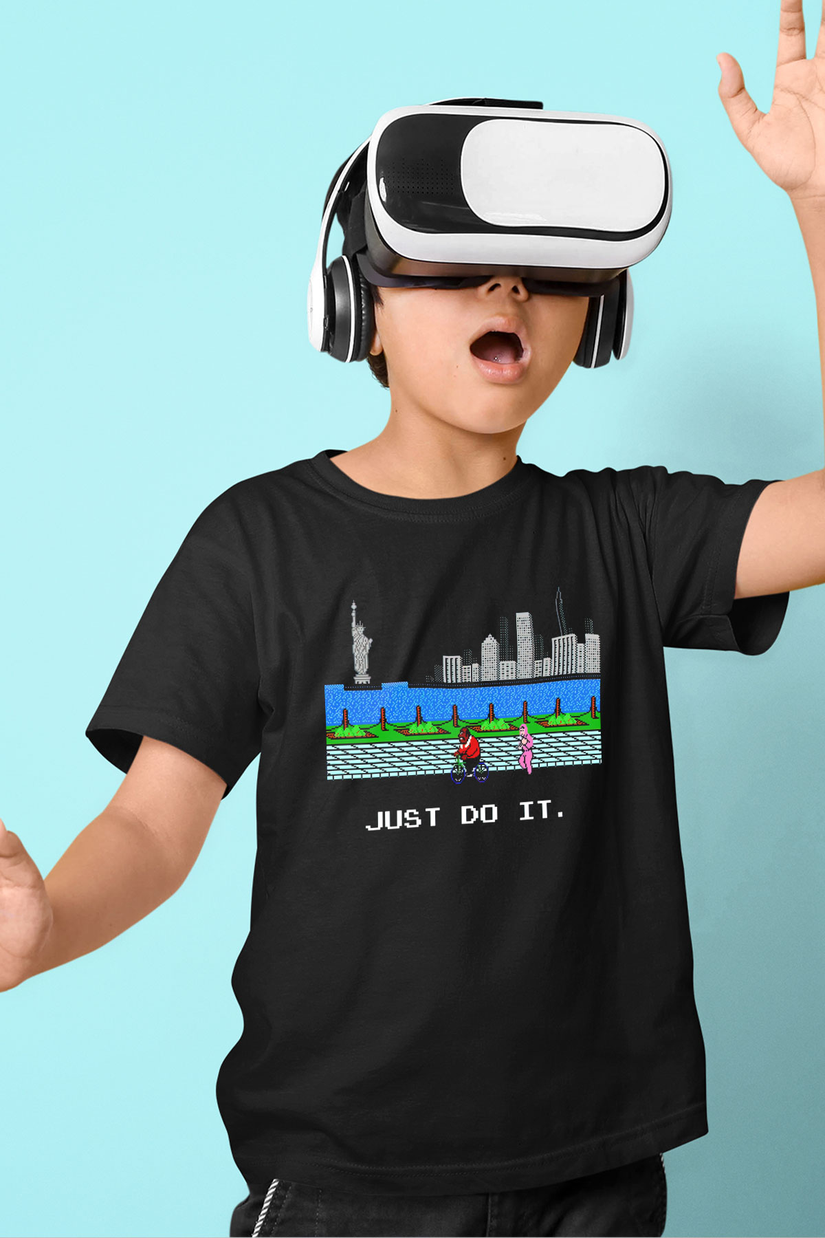Mike Tysons Punch-Out! Siyah Unisex  Çocuk Tişört