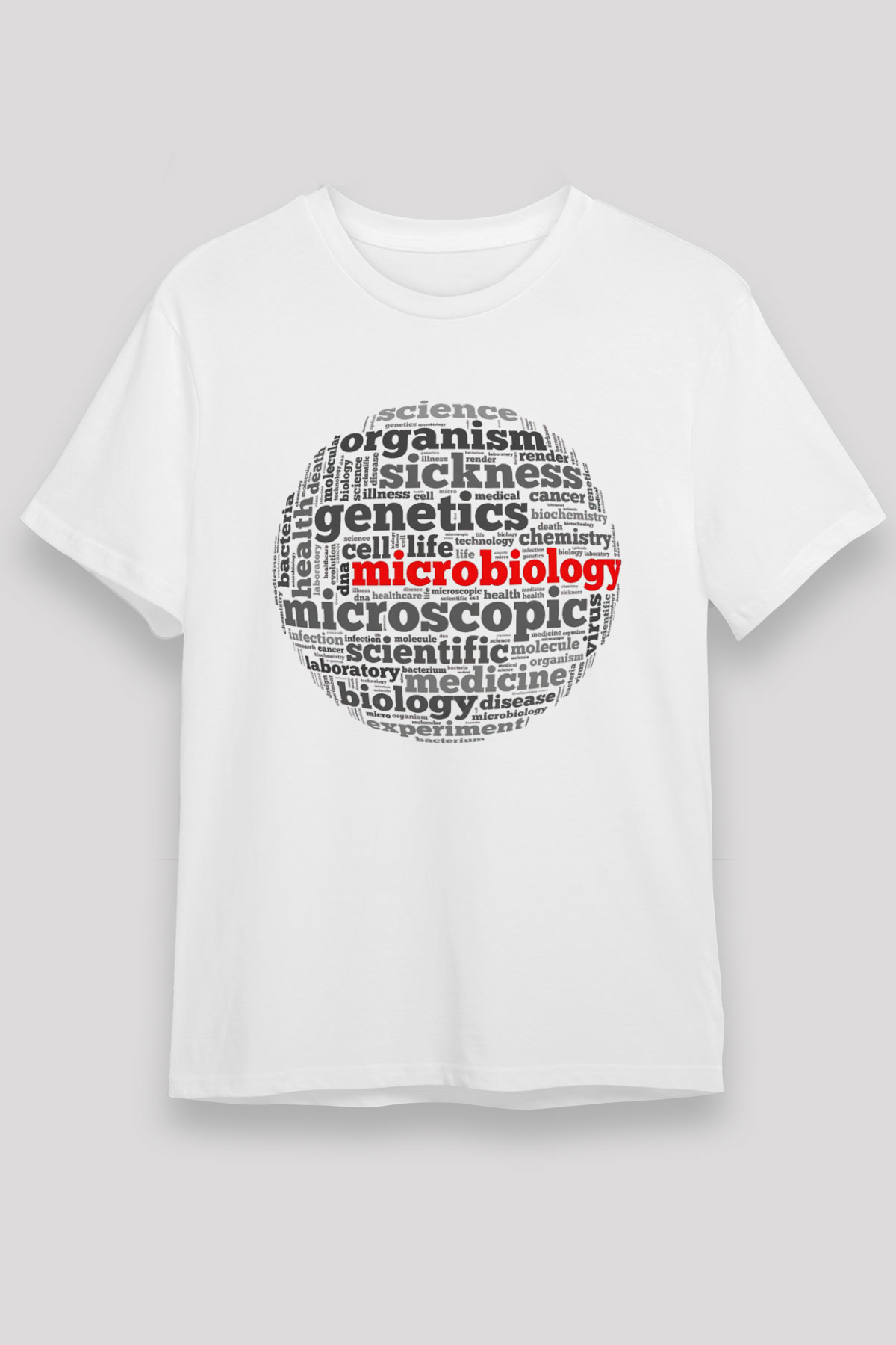 Mikrobiyolog Beyaz Unisex Tişört T-Shirt - TişörtFabrikası