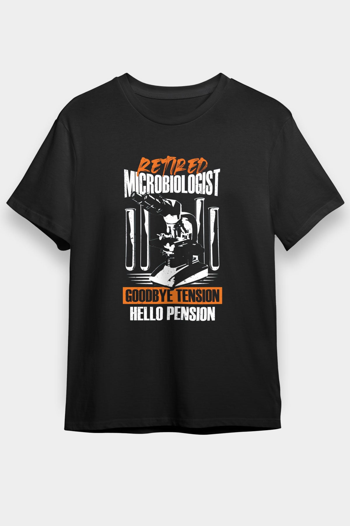 Mikrobiyolog Siyah Unisex Tişört T-Shirt - TişörtFabrikası