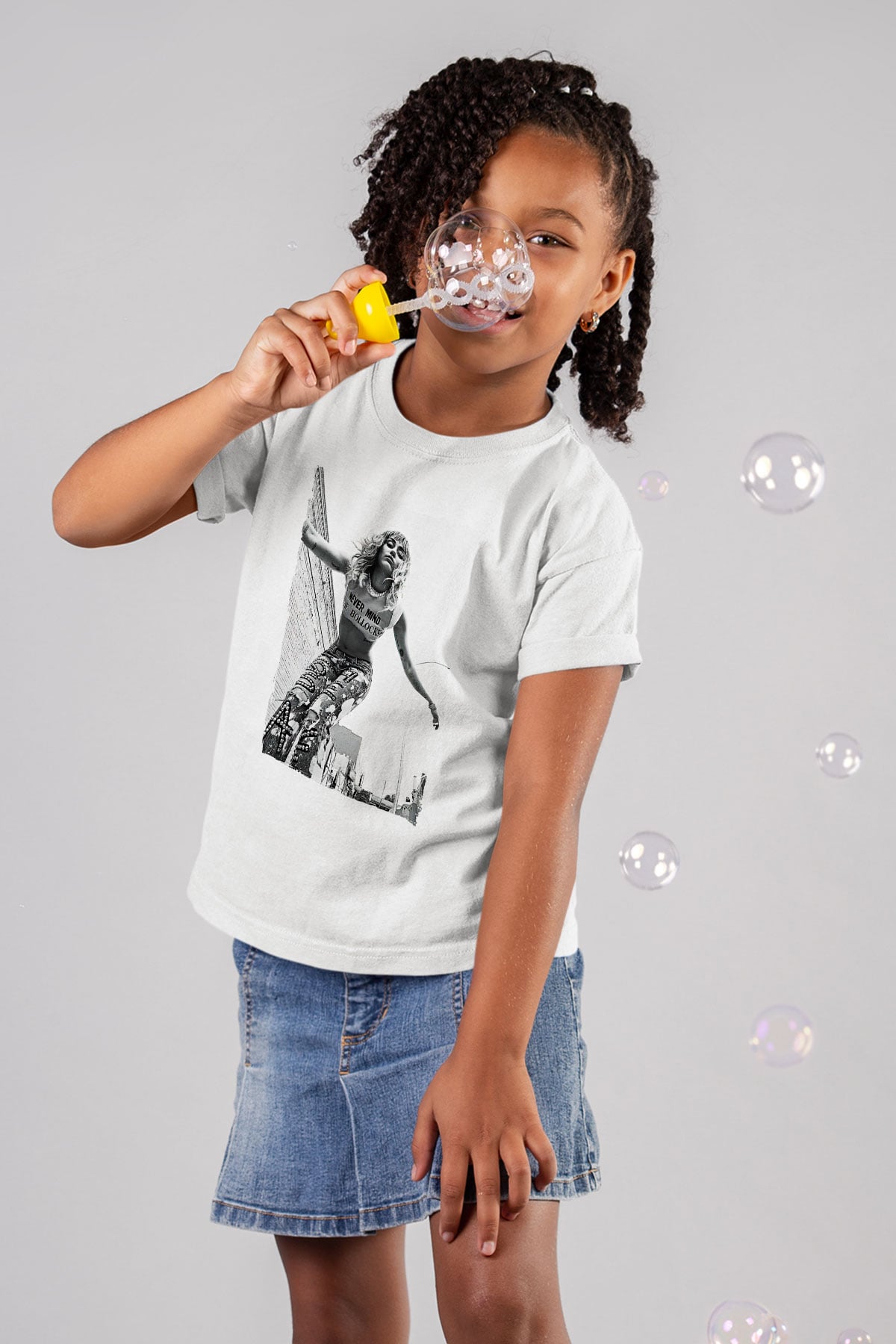 Miley Cyrus Baskılı Beyaz Unisex Beyaz Çocuk Tişört - Tshirt