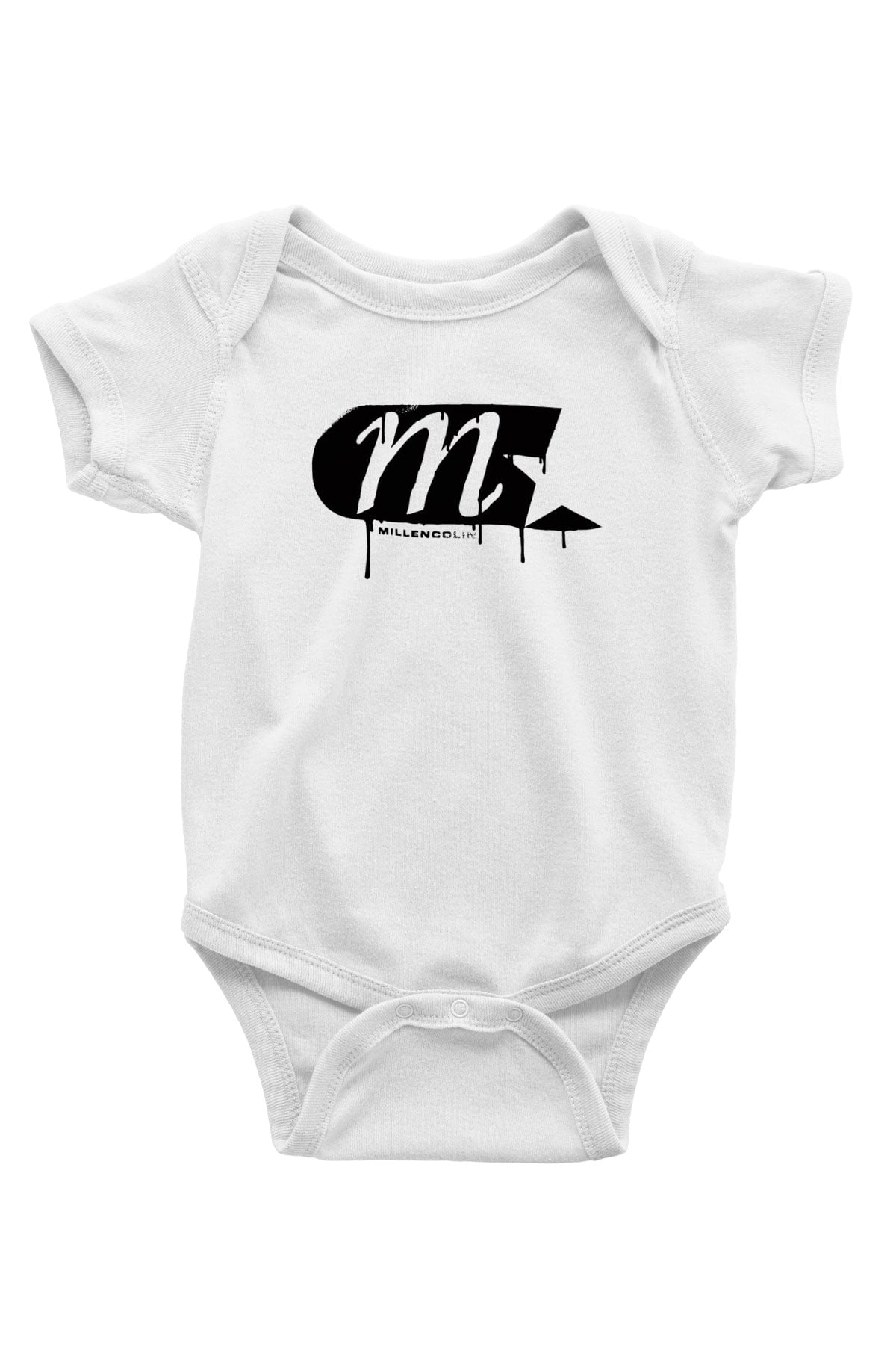 Millencolin Baskılı Beyaz Unisex Bebek Body - Zıbın