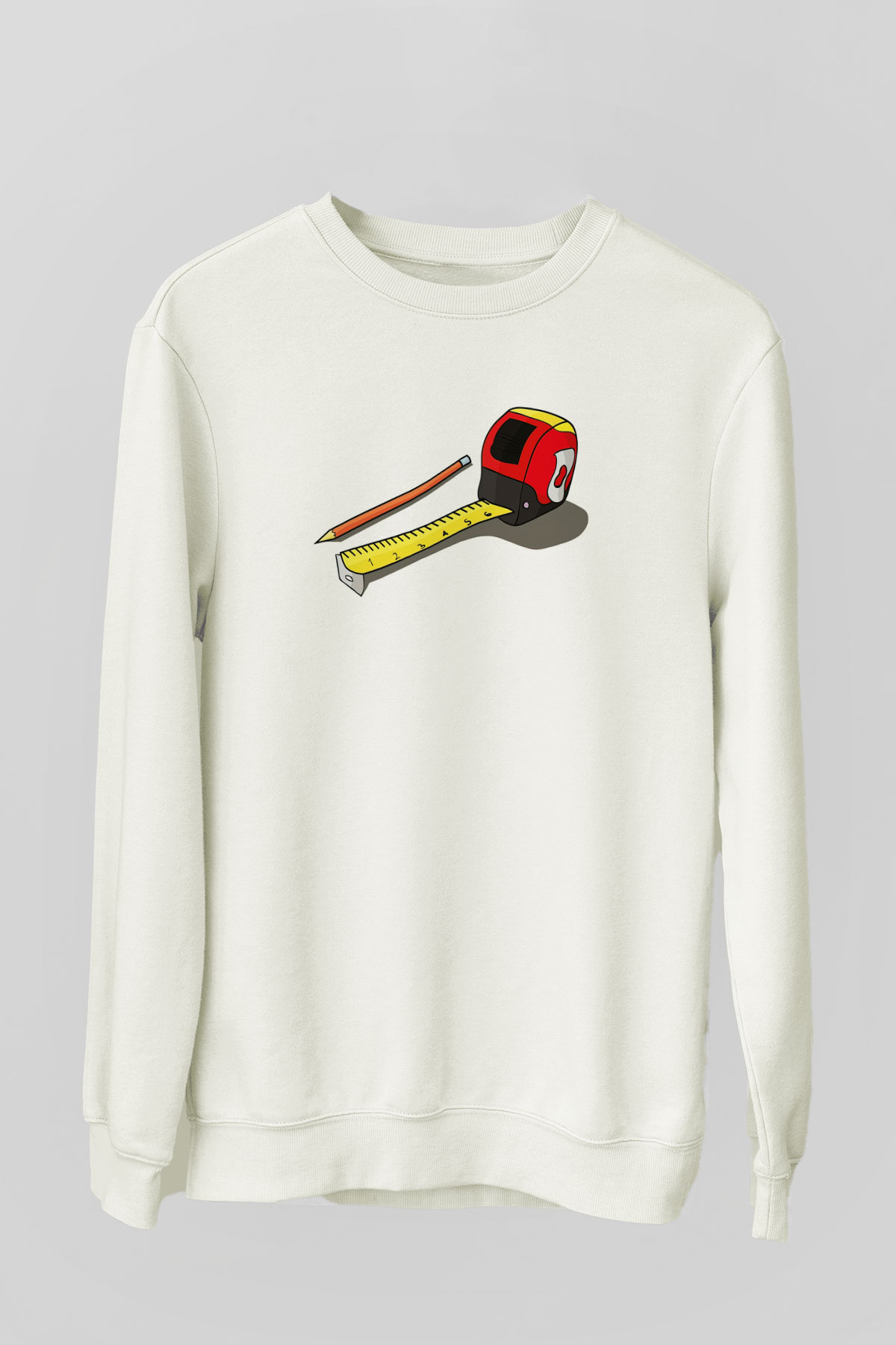 Mimar Beyaz Unisex Sweatshirt