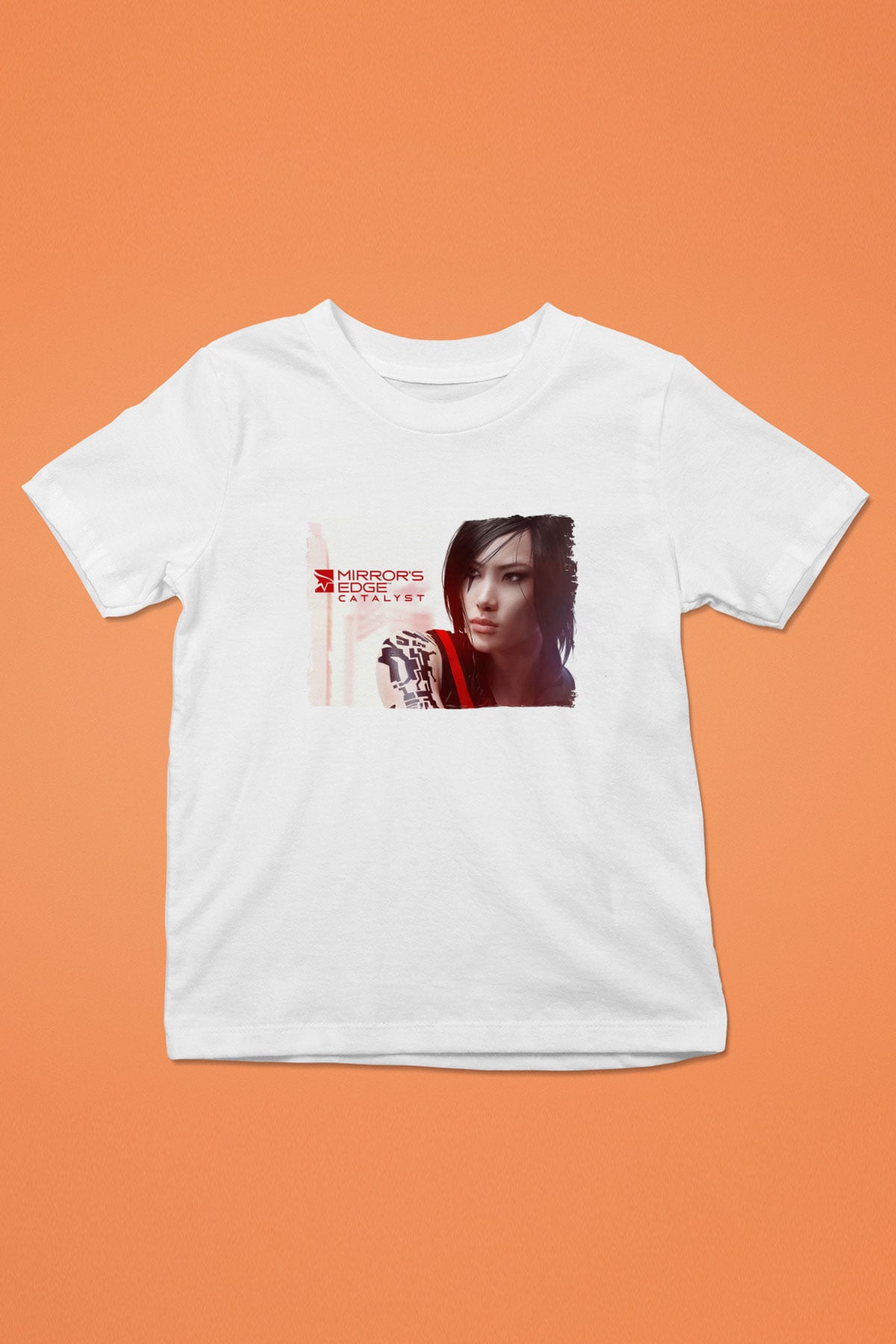 Mirrors Edge Beyaz Unisex Çocuk Tişört