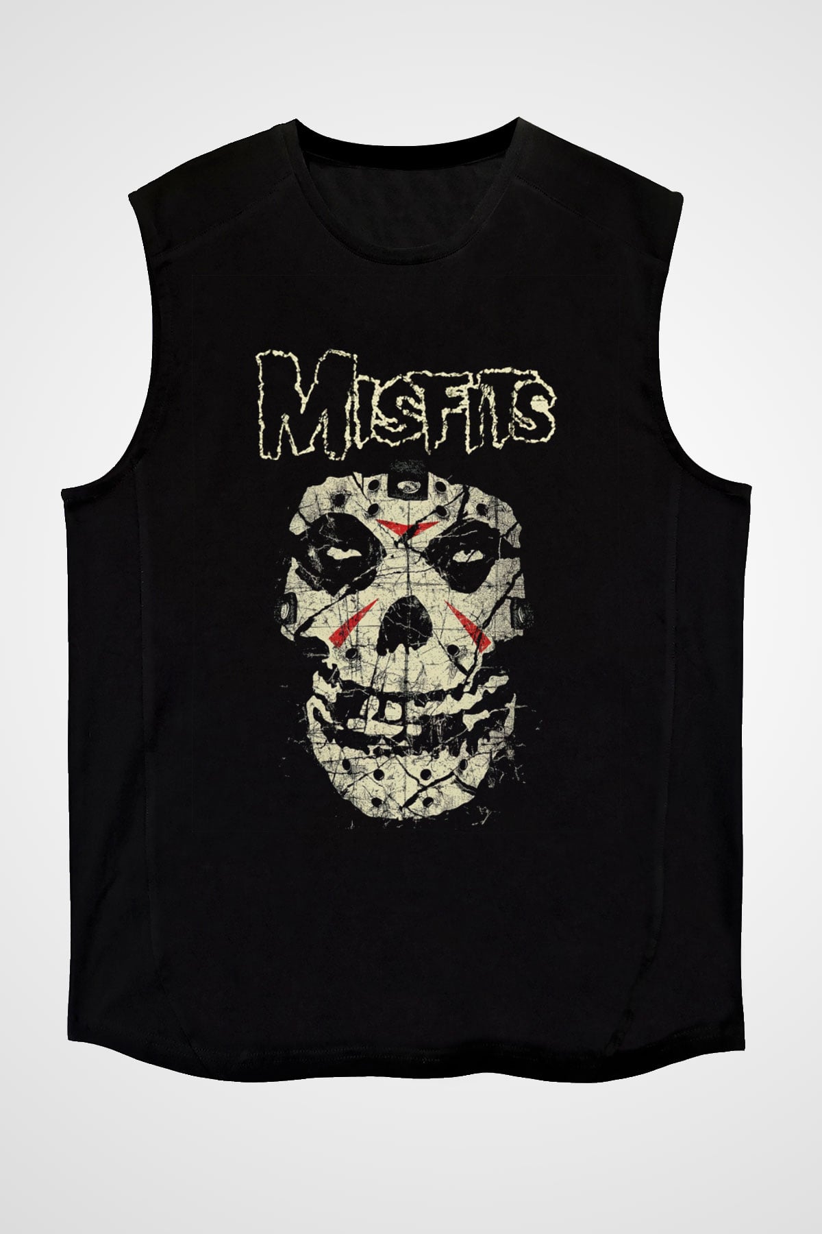 Misfits Siyah Unisex Kolsuz Tişört