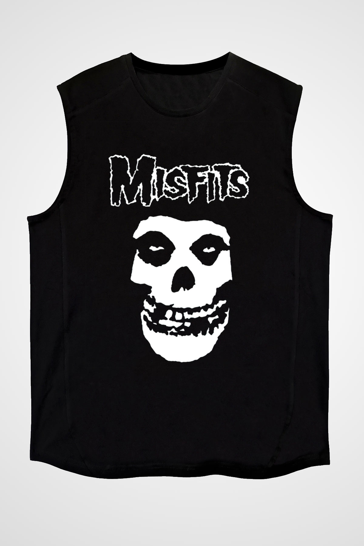 Misfits Siyah Unisex Kolsuz Tişört
