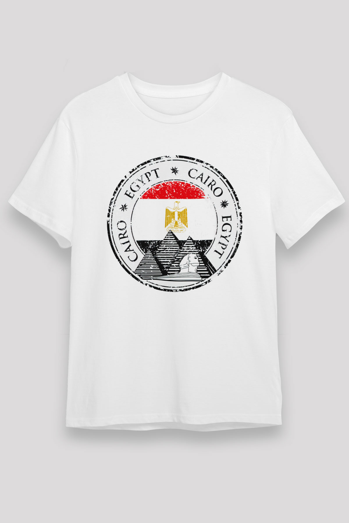 Mısır Beyaz Unisex Tişört T-Shirt - TişörtFabrikası
