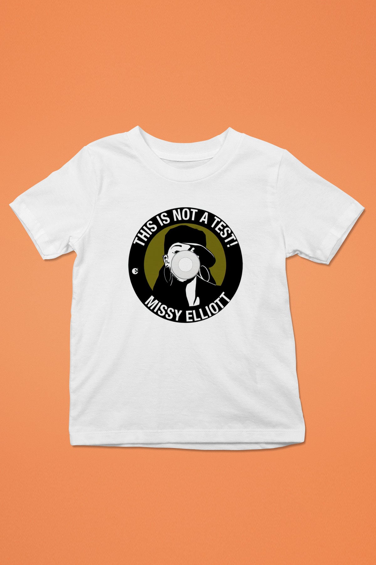 Missy Elliott Baskılı Beyaz Unisex Çocuk Tişört