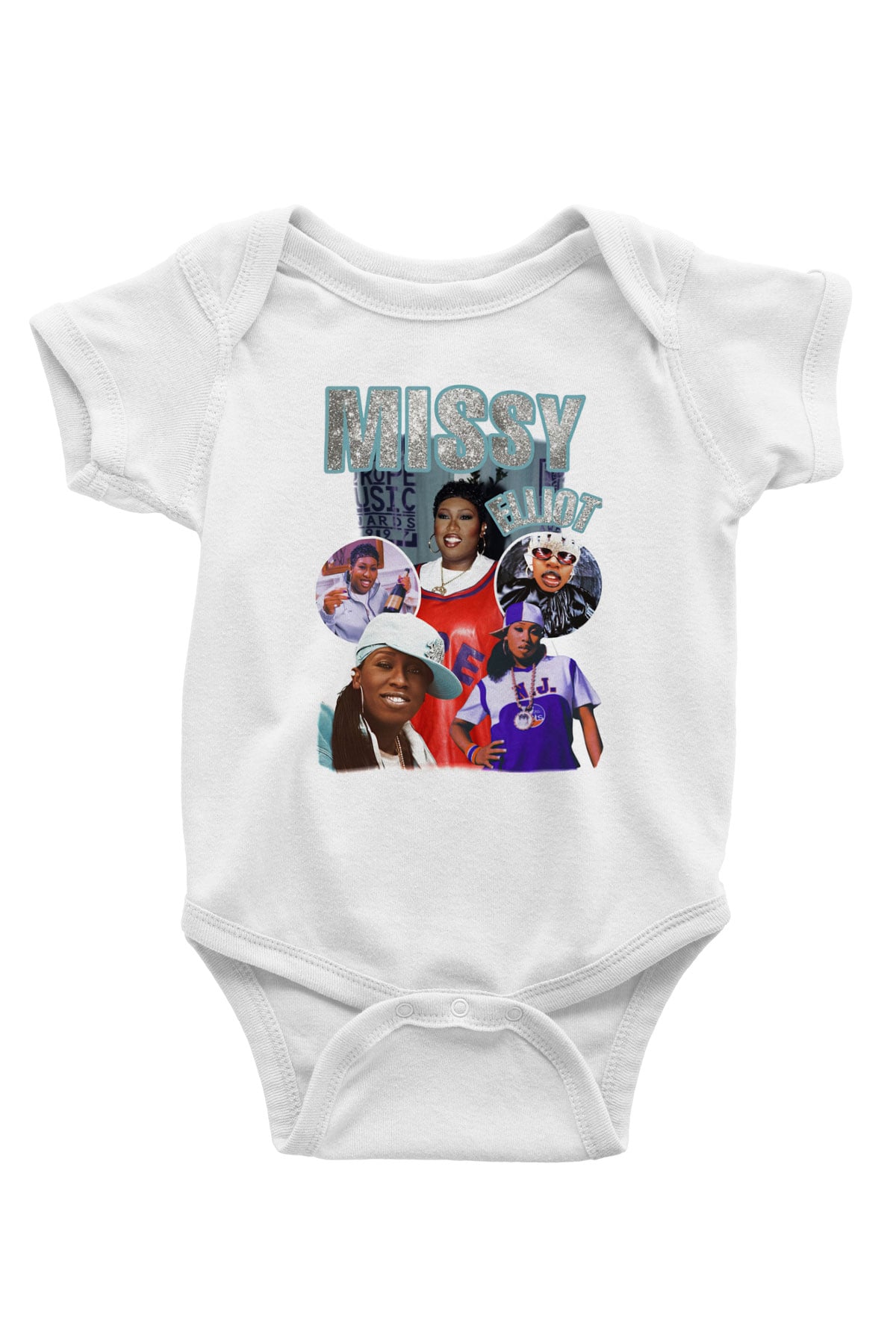 Missy Elliott Beyaz Bebek Body - Zıbın