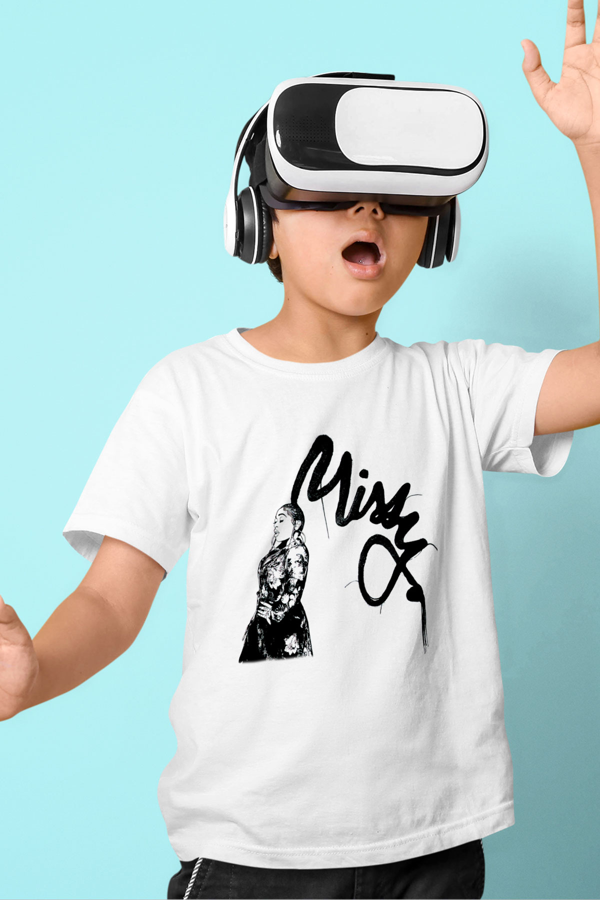 Missy Elliott Beyaz Unisex Çocuk Tişört