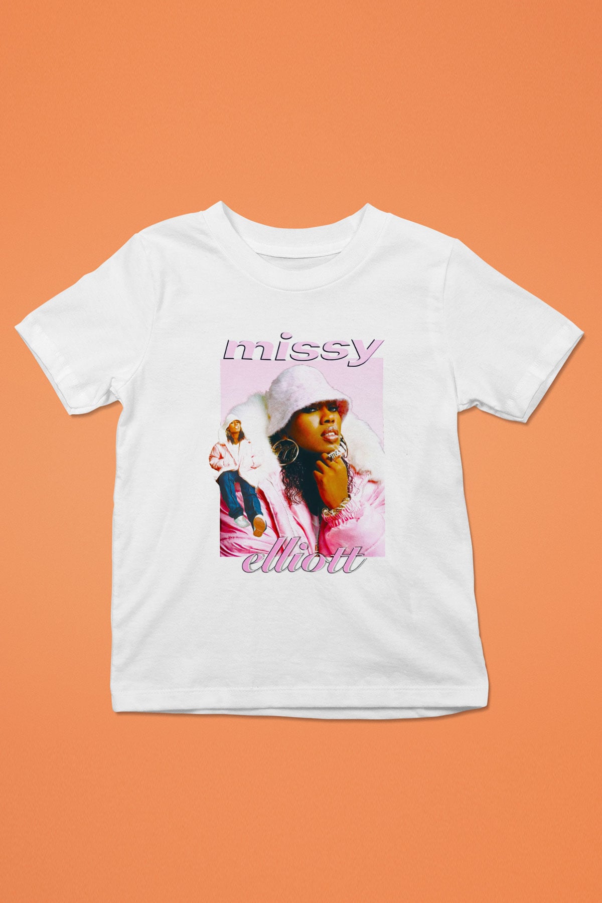 Missy Elliott Beyaz Unisex Çocuk Tişört