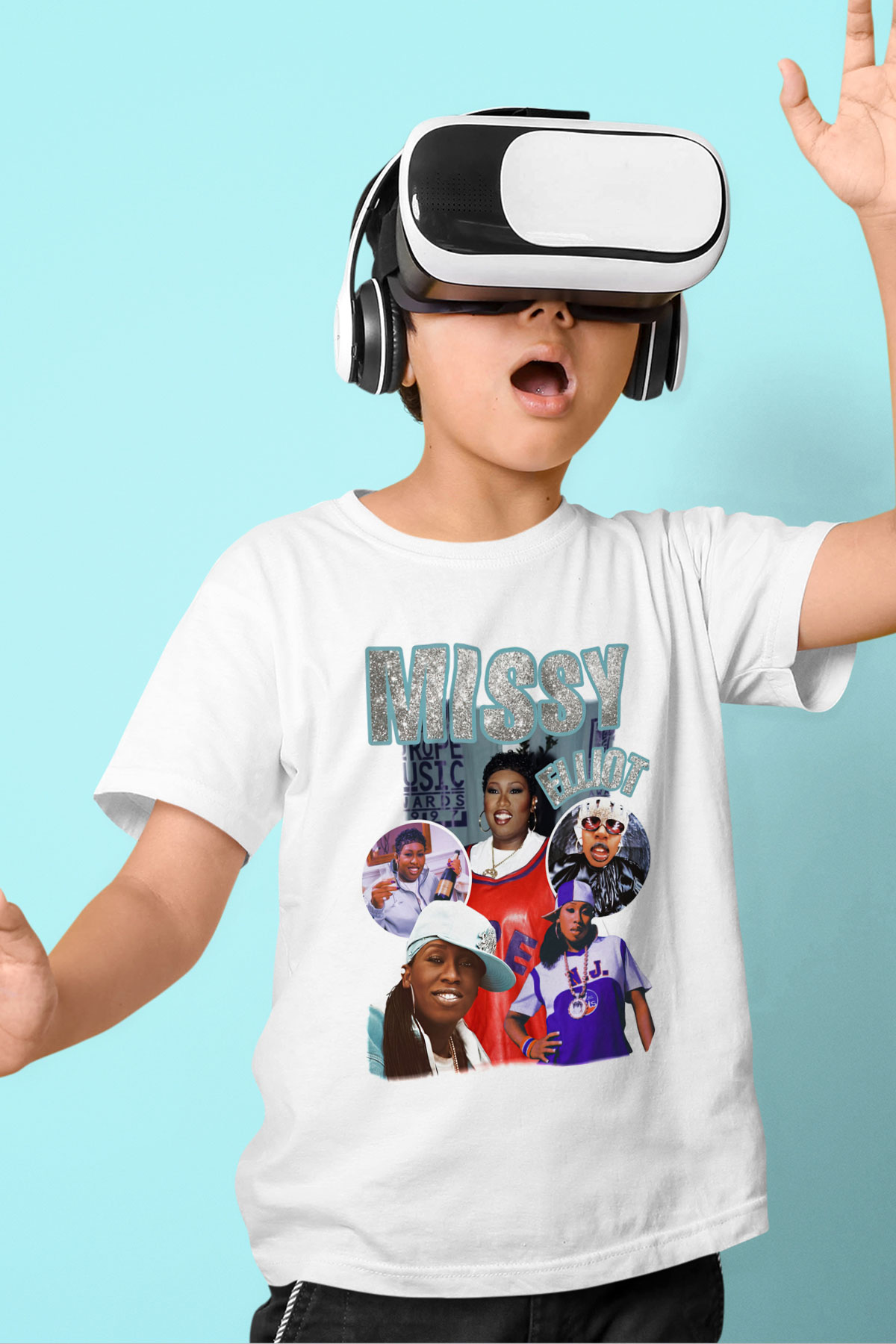 Missy Elliott Beyaz Unisex Çocuk Tişört