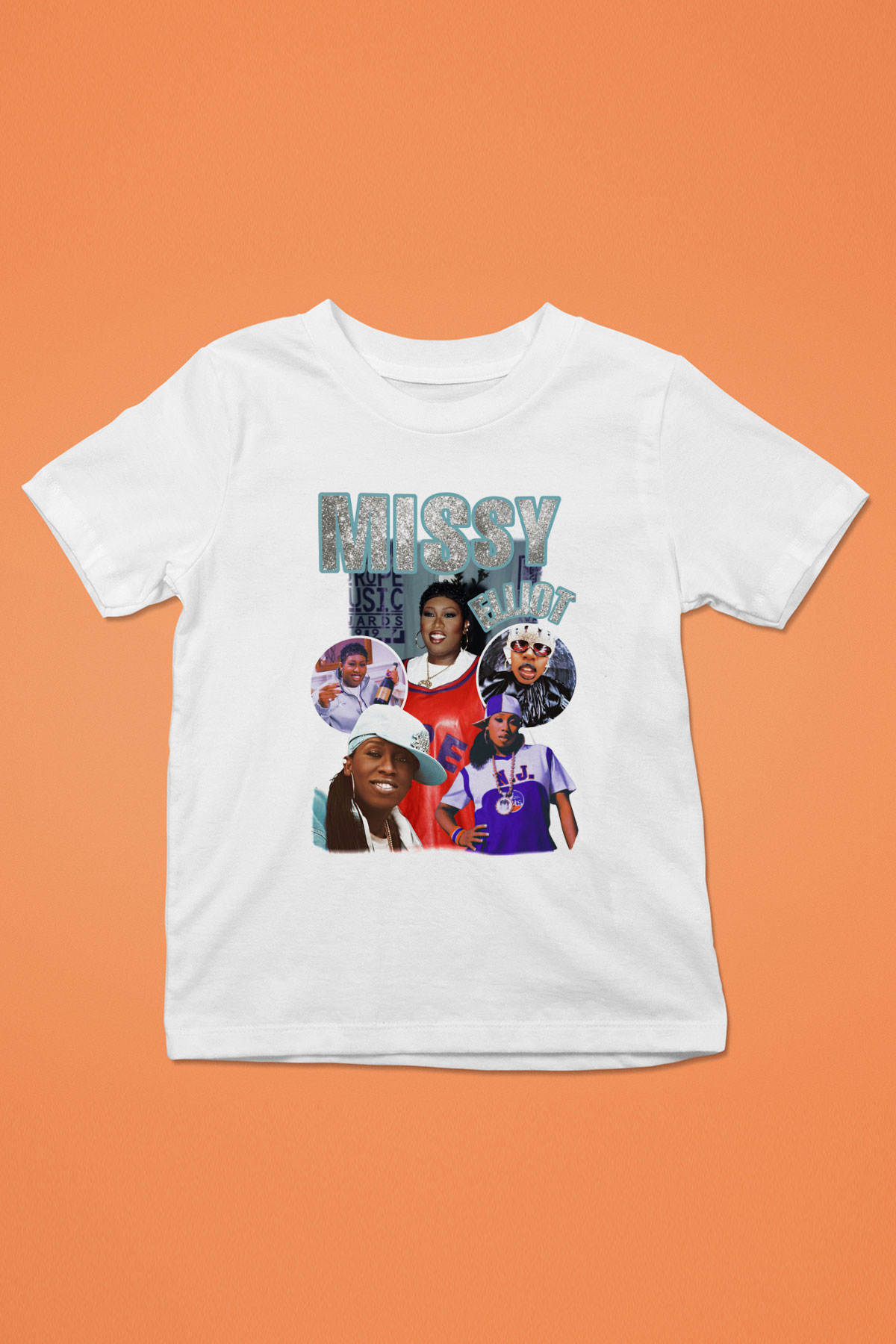 Missy Elliott Beyaz Unisex Çocuk Tişört