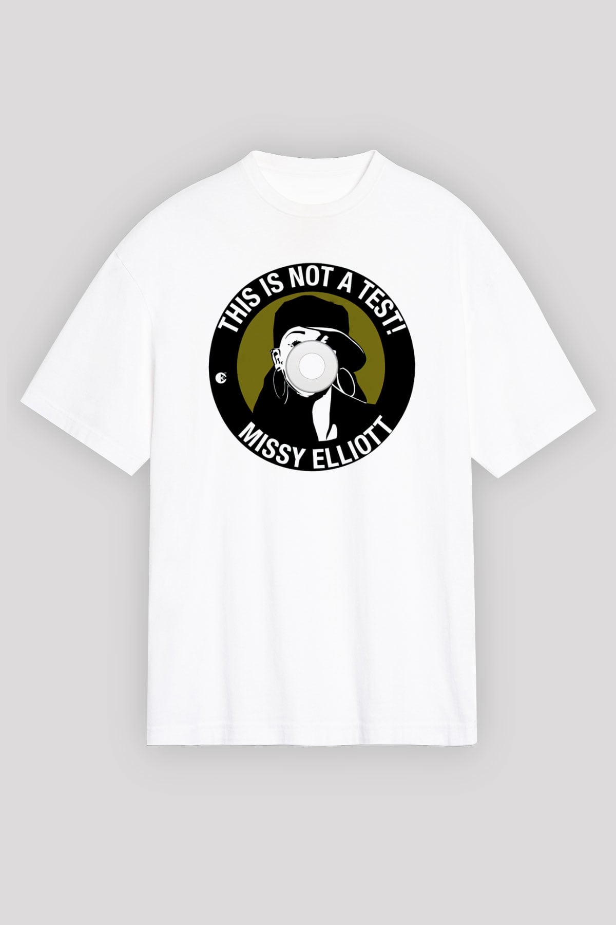 Missy Elliott Beyaz Unisex Oversize Tişört T-Shirt