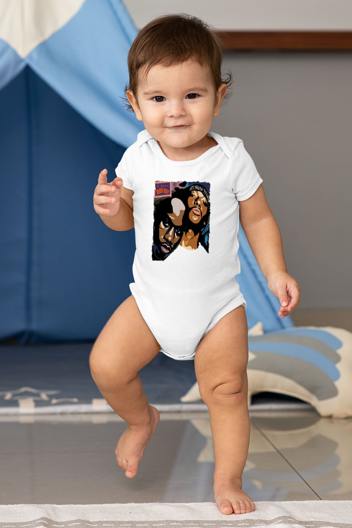 Mobb Deep Beyaz Bebek Body - Zıbın