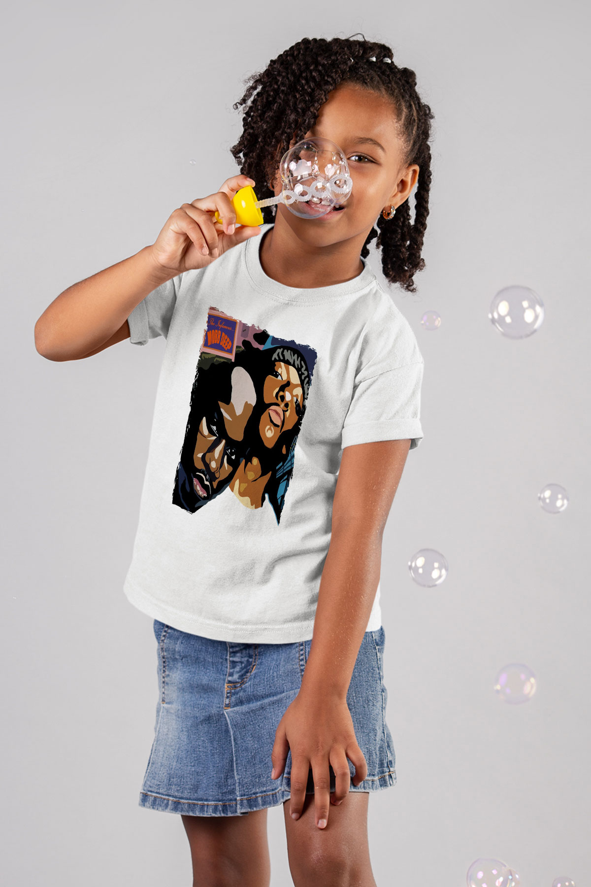 Mobb Deep Beyaz Unisex Çocuk Tişört