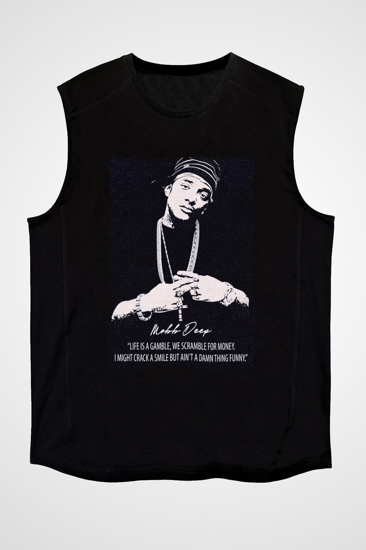 Mobb Deep Siyah Unisex Kolsuz Tişört