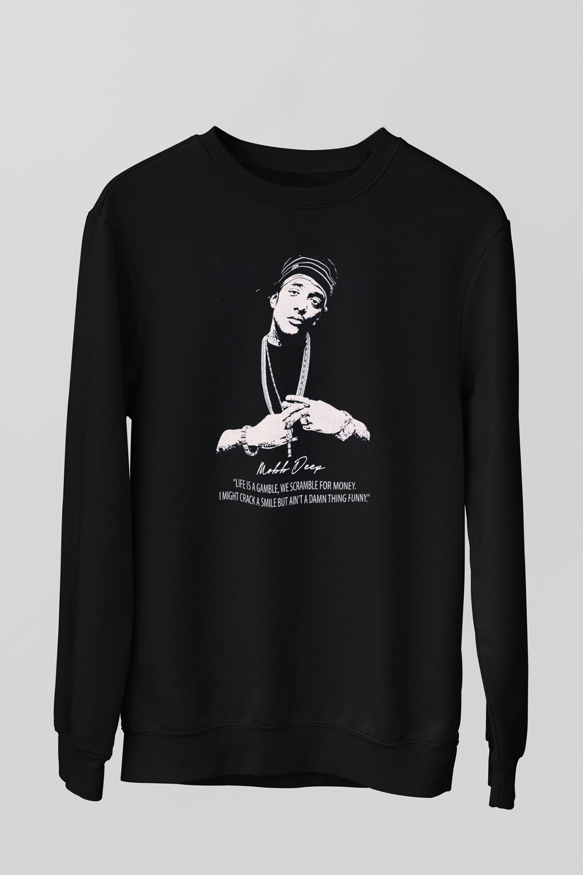 Mobb Deep Siyah Unisex Sweatshirt
