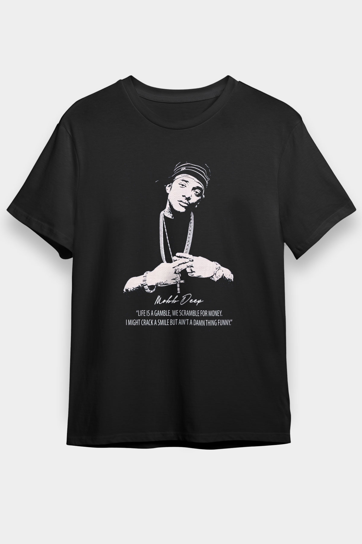 Mobb Deep Siyah Unisex Tişört T-Shirt - TişörtFabrikası