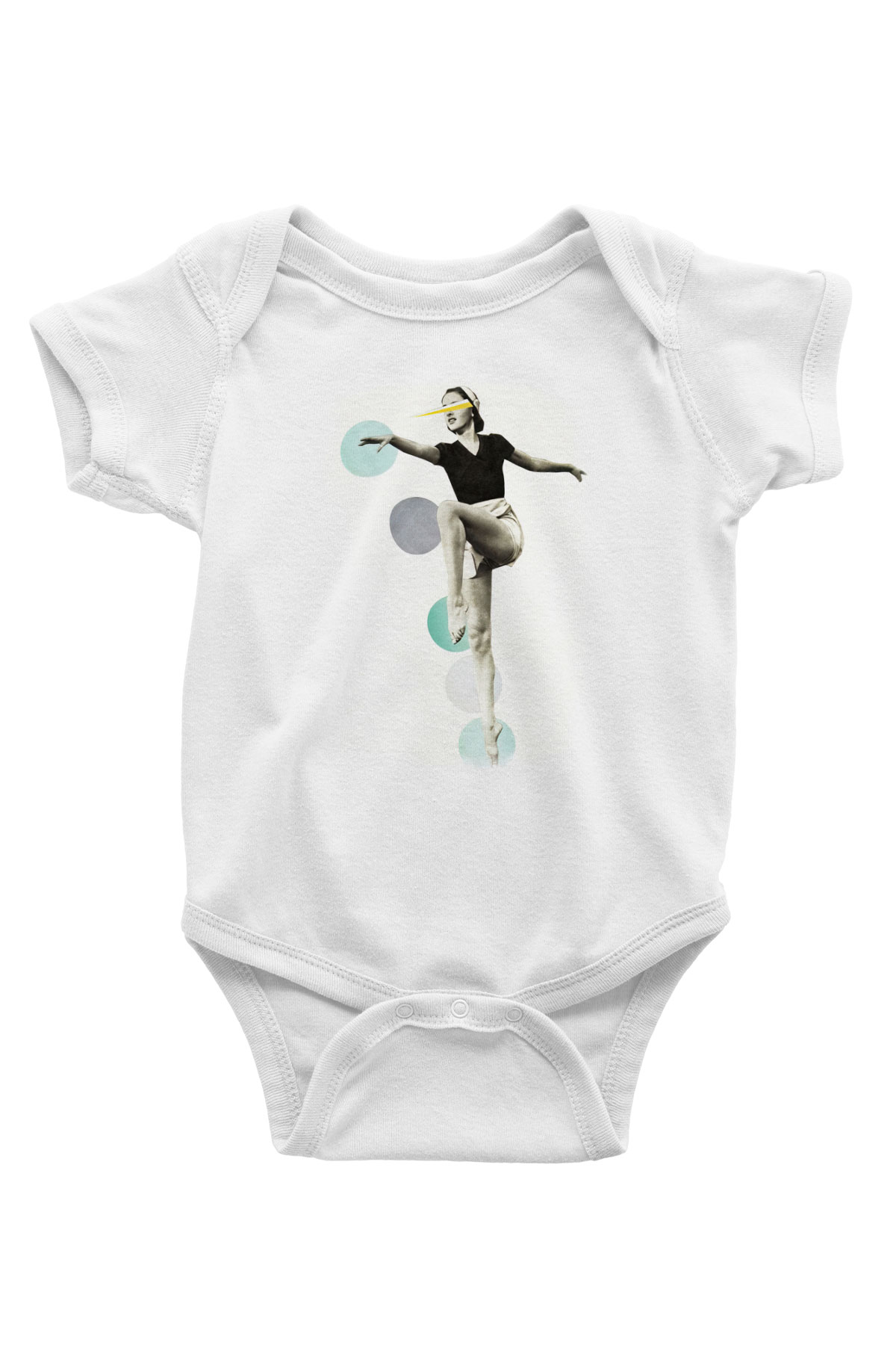 Modern Dans Beyaz Bebek Body - Zıbın