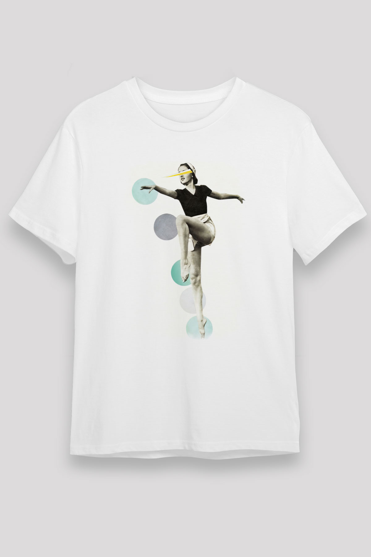Modern Dans Beyaz Unisex Tişört T-Shirt - TişörtFabrikası