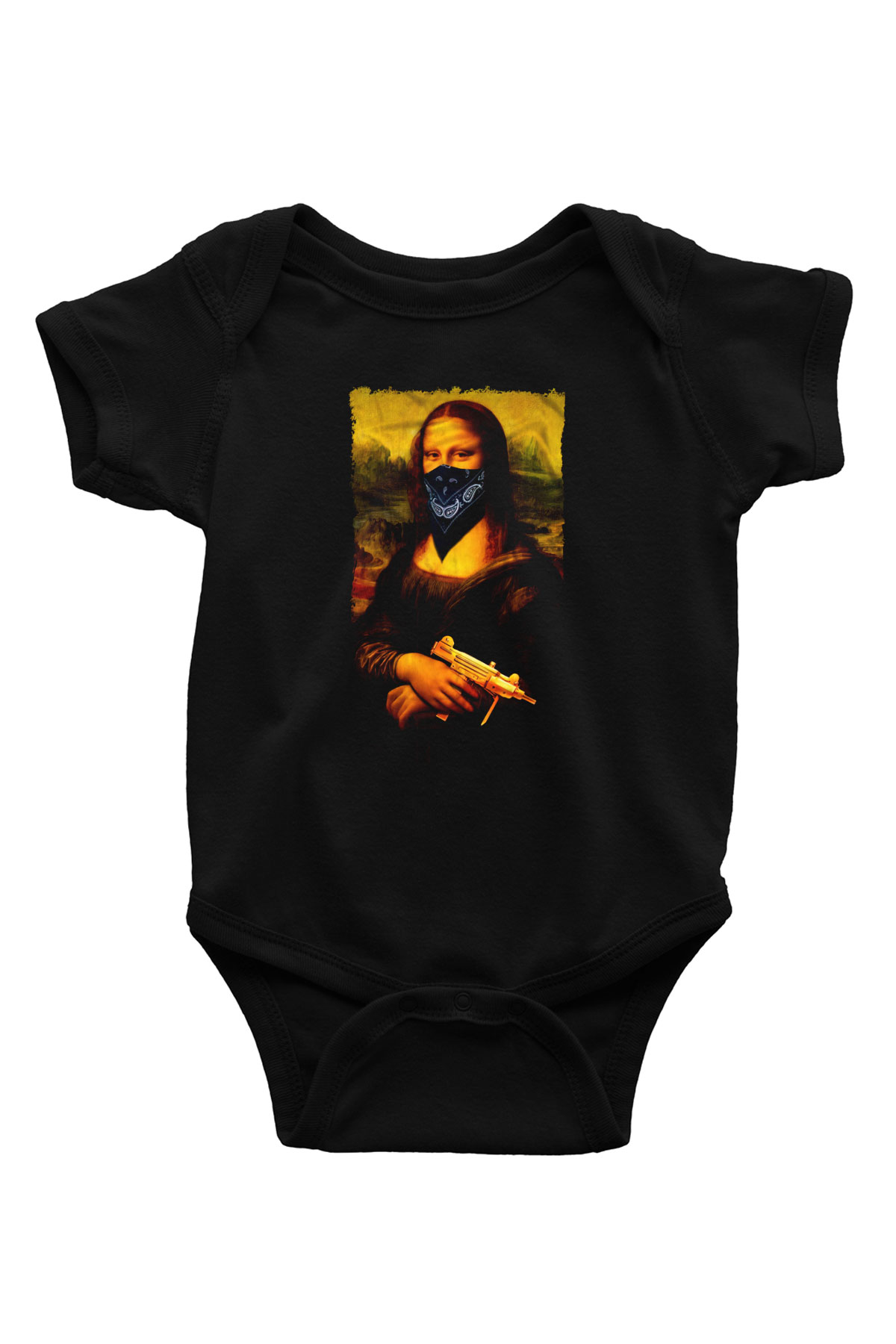 Mona Lisa Siyah Bebek Body - Zıbın