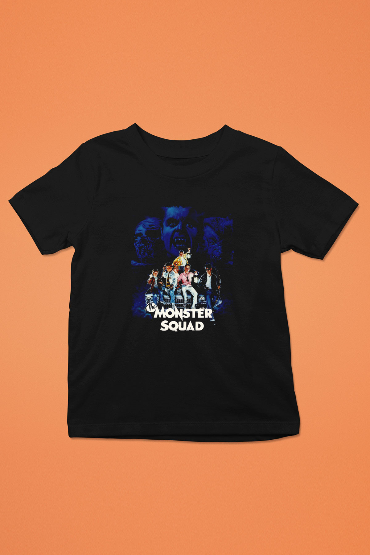 Monster Squad Siyah Unisex  Çocuk Tişört