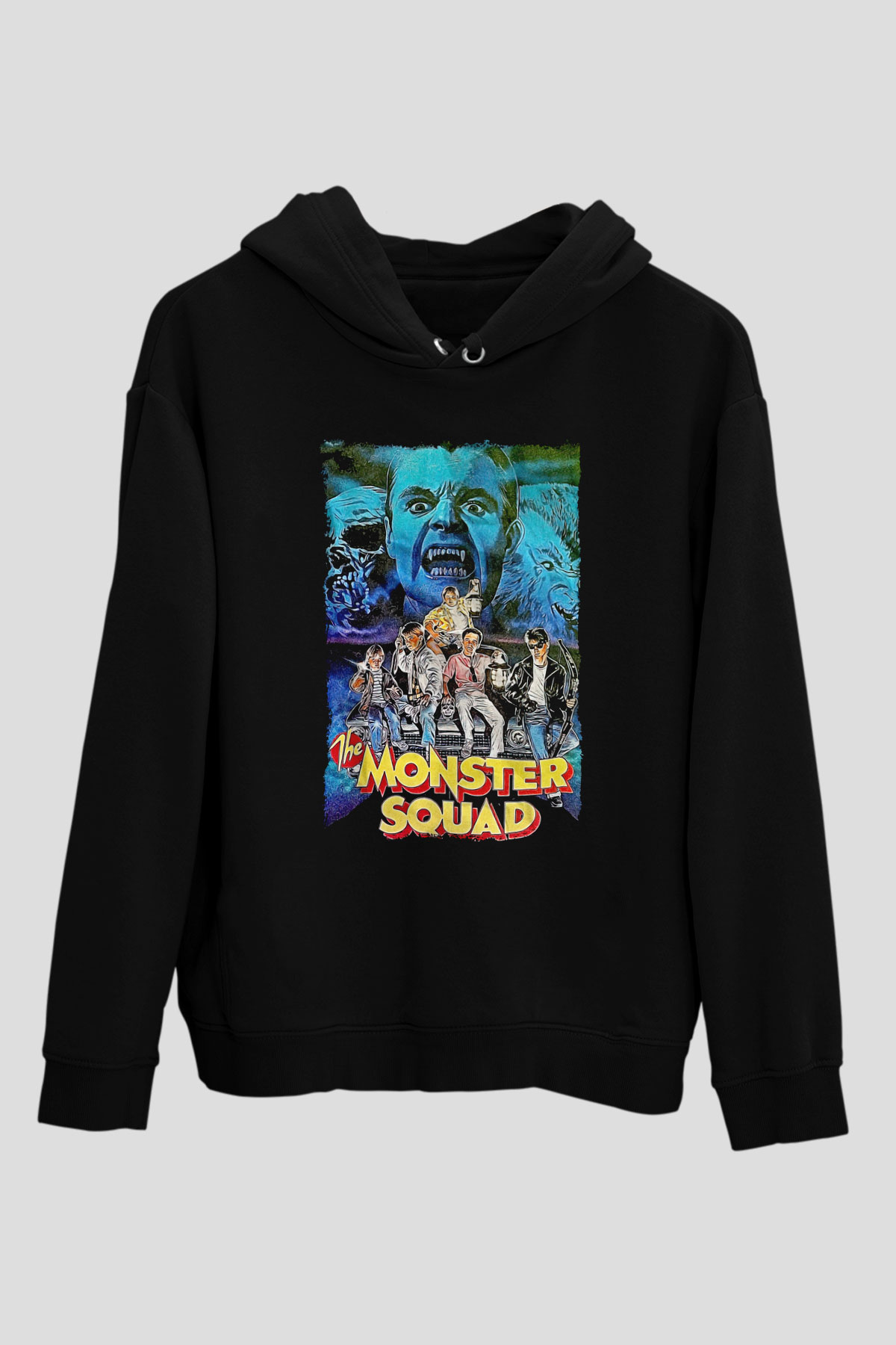 Monster Squad Siyah Unisex Hoodie