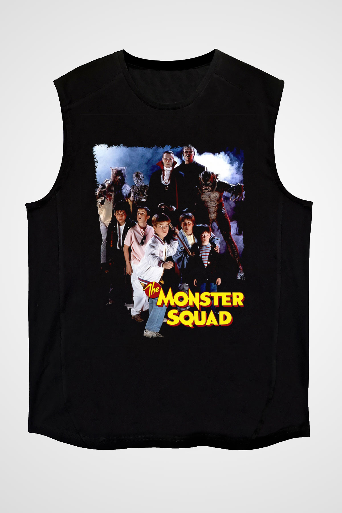 Monster Squad Siyah Unisex  Kolsuz Tişört