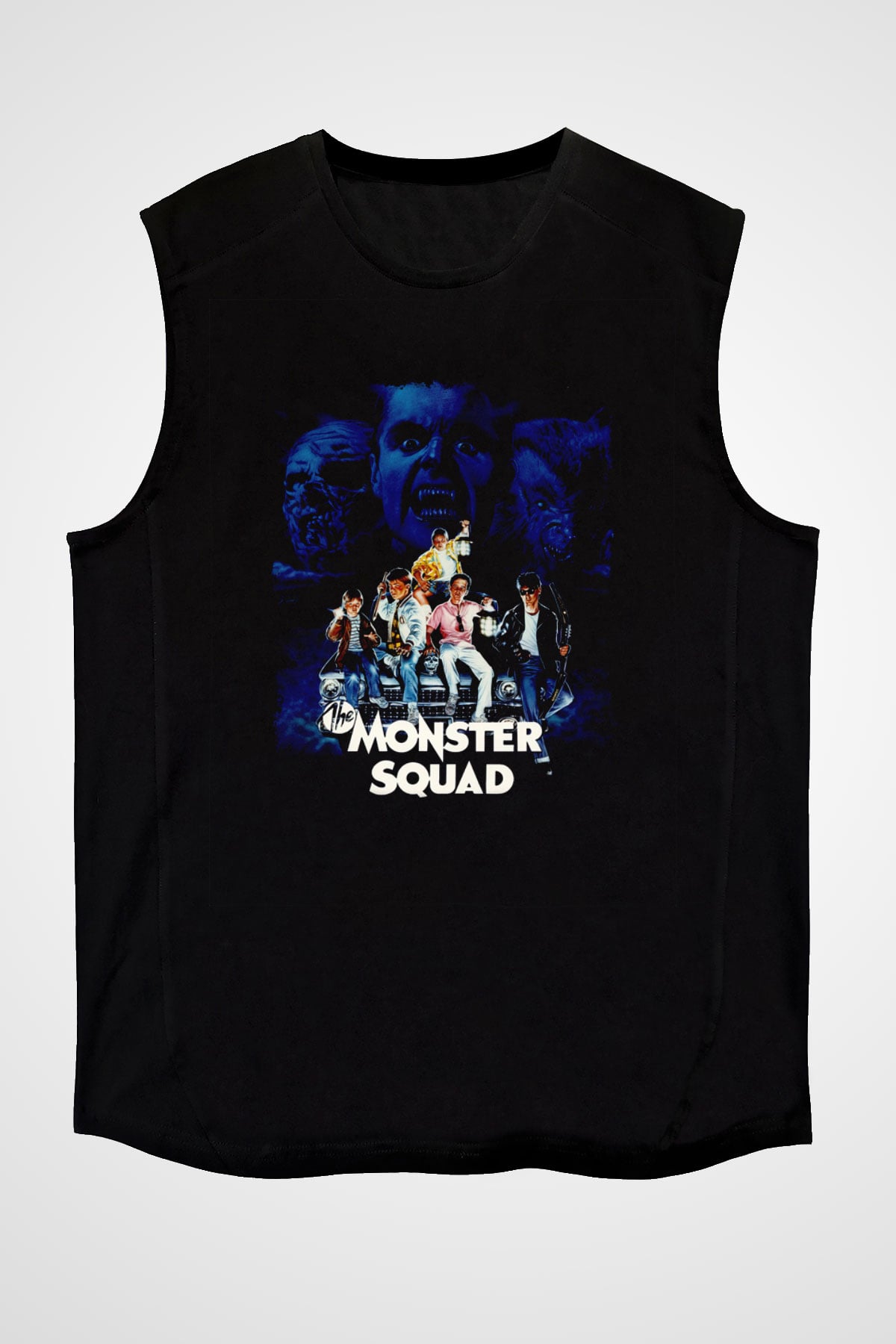 Monster Squad Siyah Unisex  Kolsuz Tişört