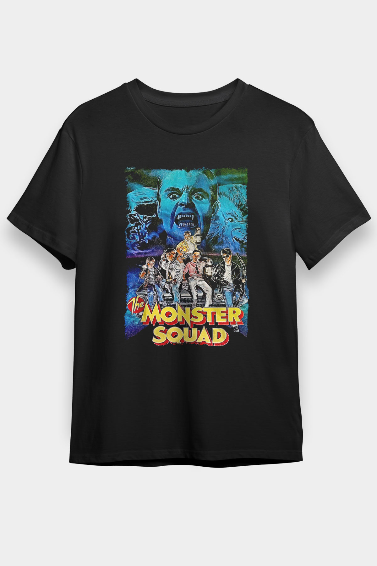 Monster Squad Siyah Unisex Tişört