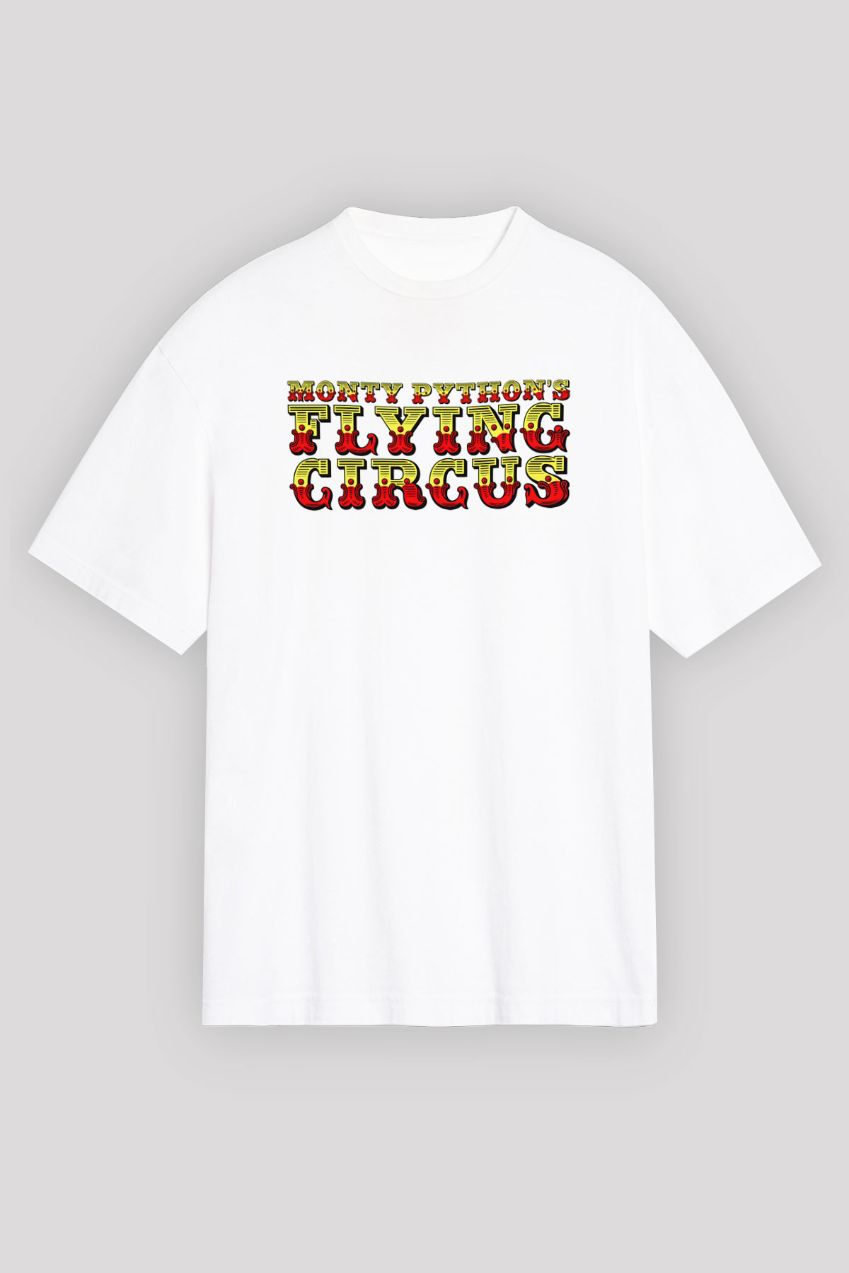 Monty Pythons Flying Circus Beyaz Unisex Oversize Tişört T-Shirt