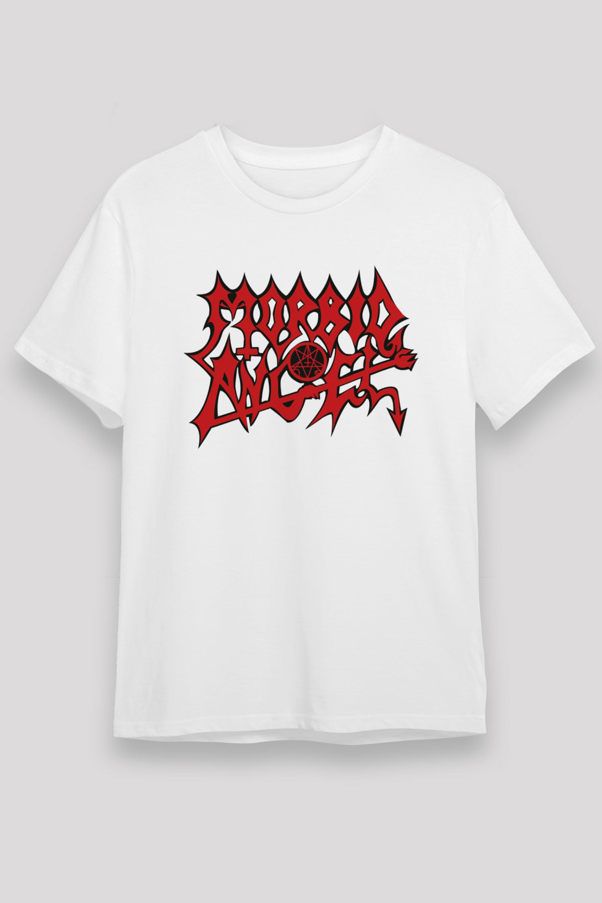 Morbid Angel Beyaz Unisex Tişört T-Shirt - TişörtFabrikası