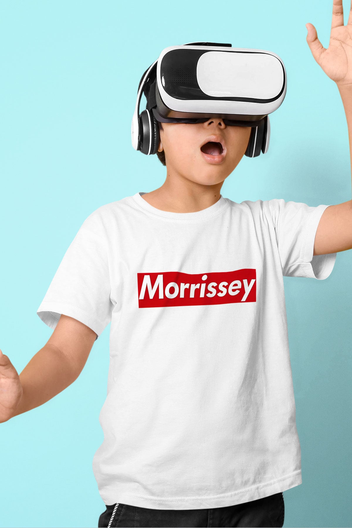 Morrissey Baskılı Beyaz Unisex Beyaz Çocuk Tişört - Tshirt