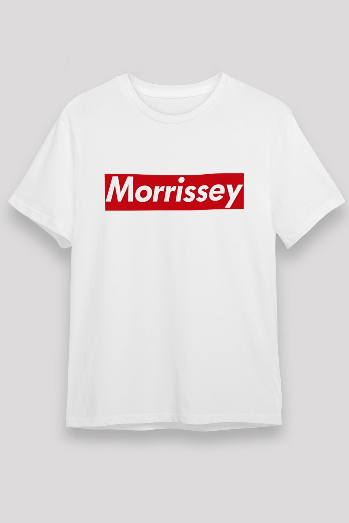 Morrissey Baskılı Unisex Beyaz Tişört - Tshirt