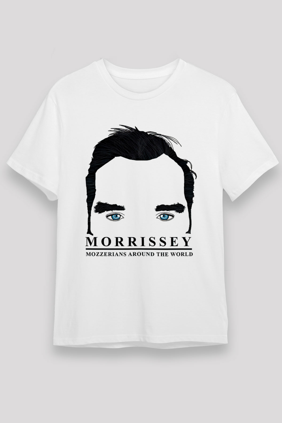 Morrissey Baskılı Unisex Beyaz Tişört - Tshirt