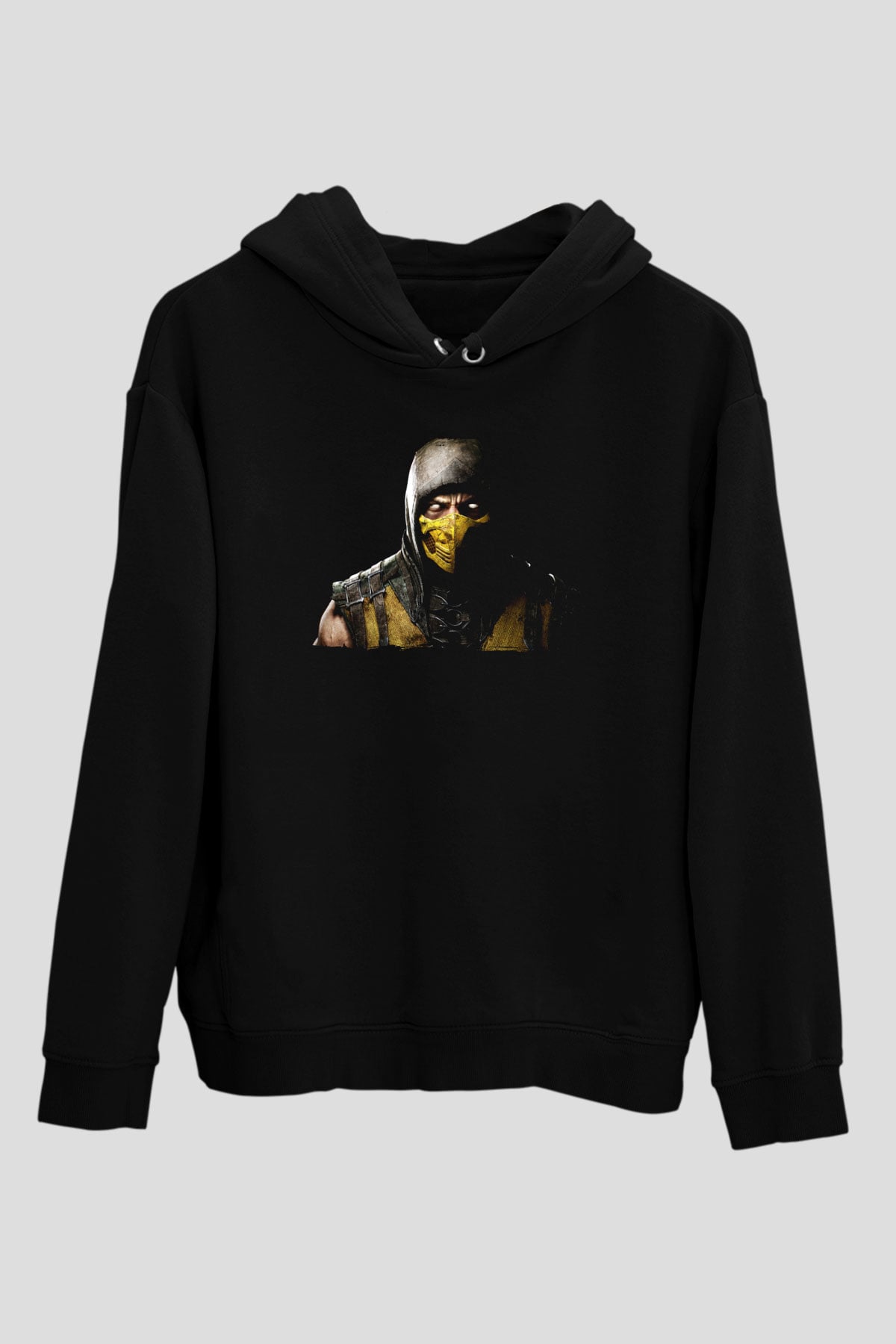 Mortal Kombat Siyah Unisex Hoodie