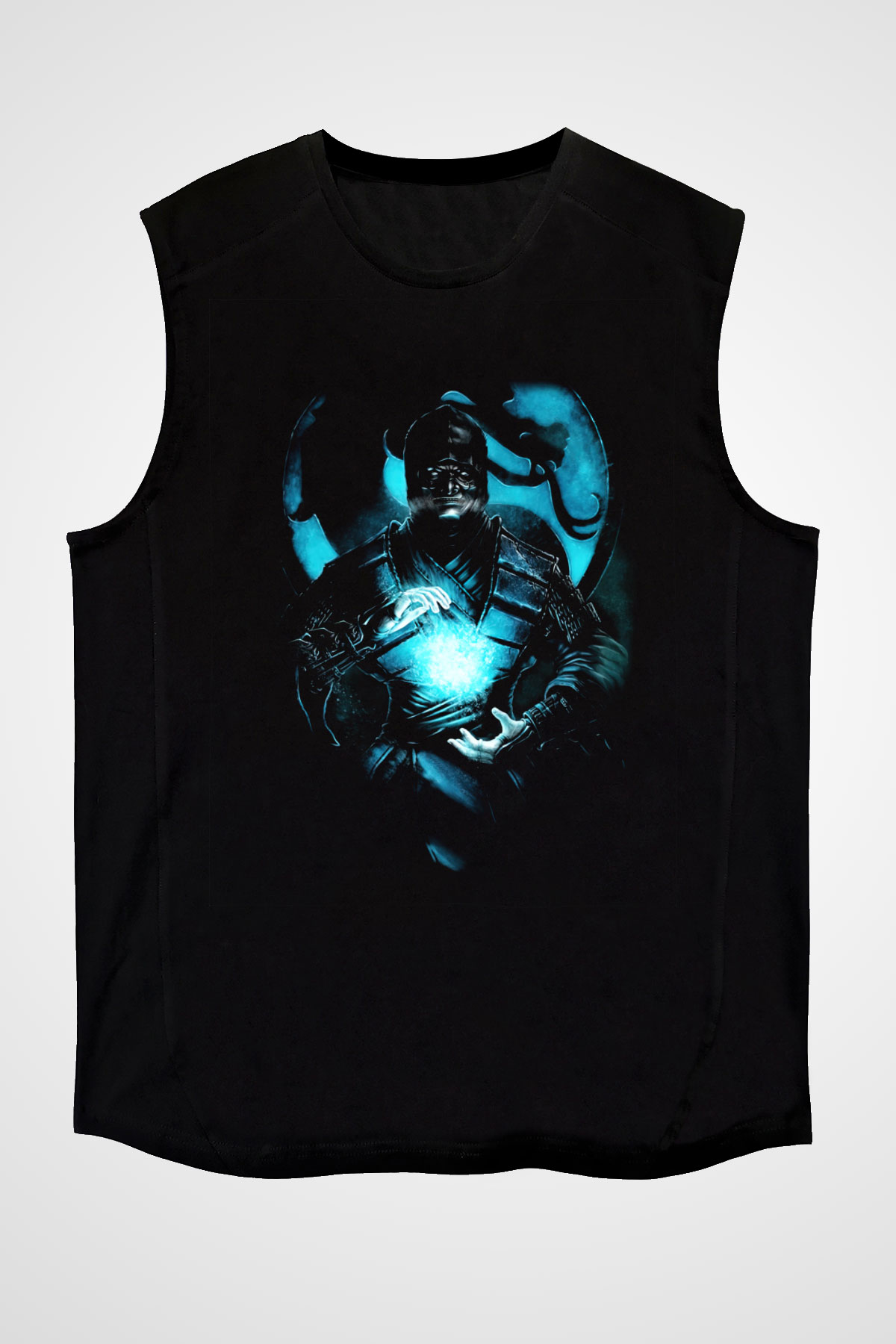 Mortal Kombat Siyah Unisex Kolsuz Tişört